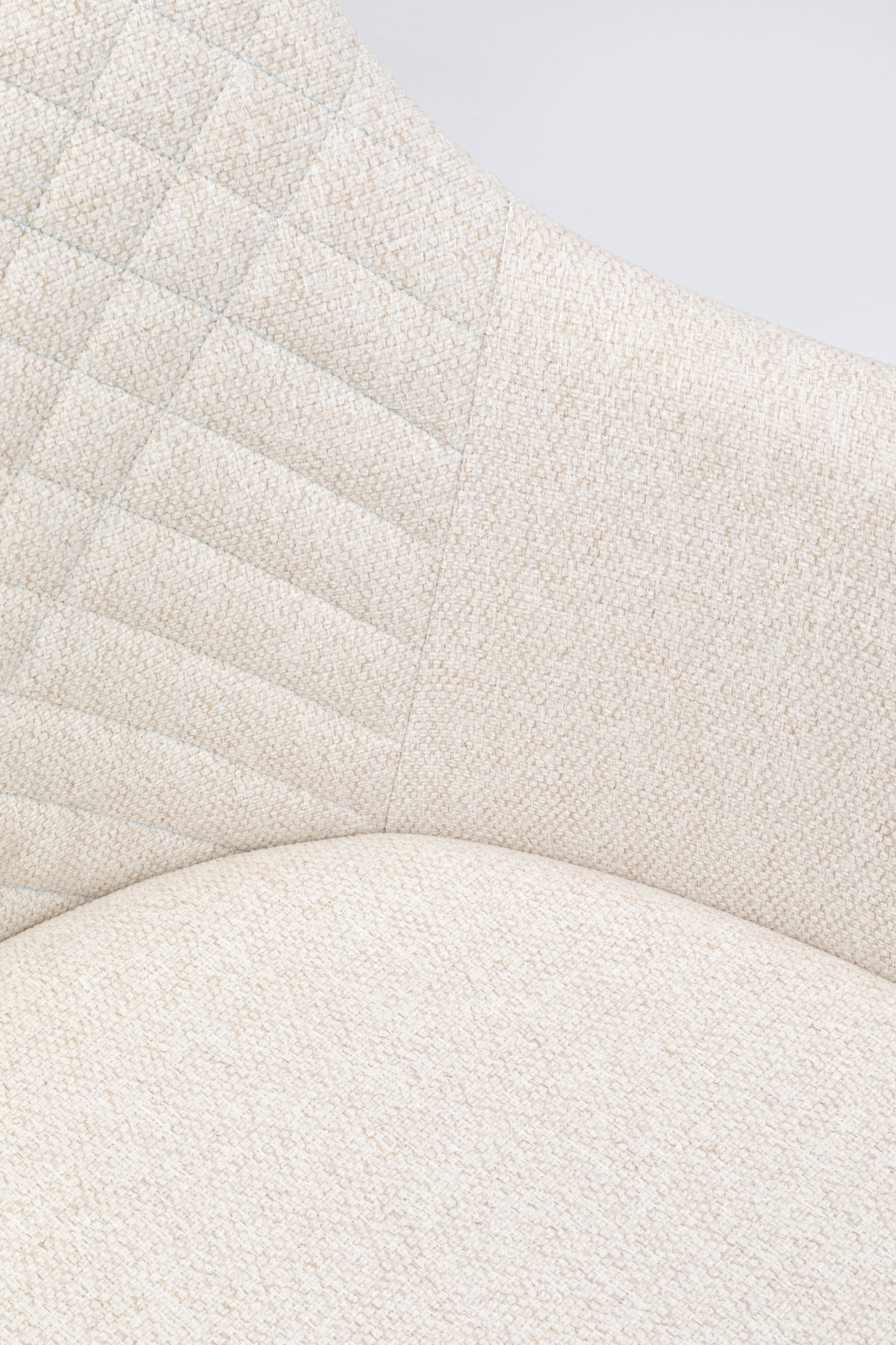 Drehstuhl mit Armlehnen Coco, creme - Coco