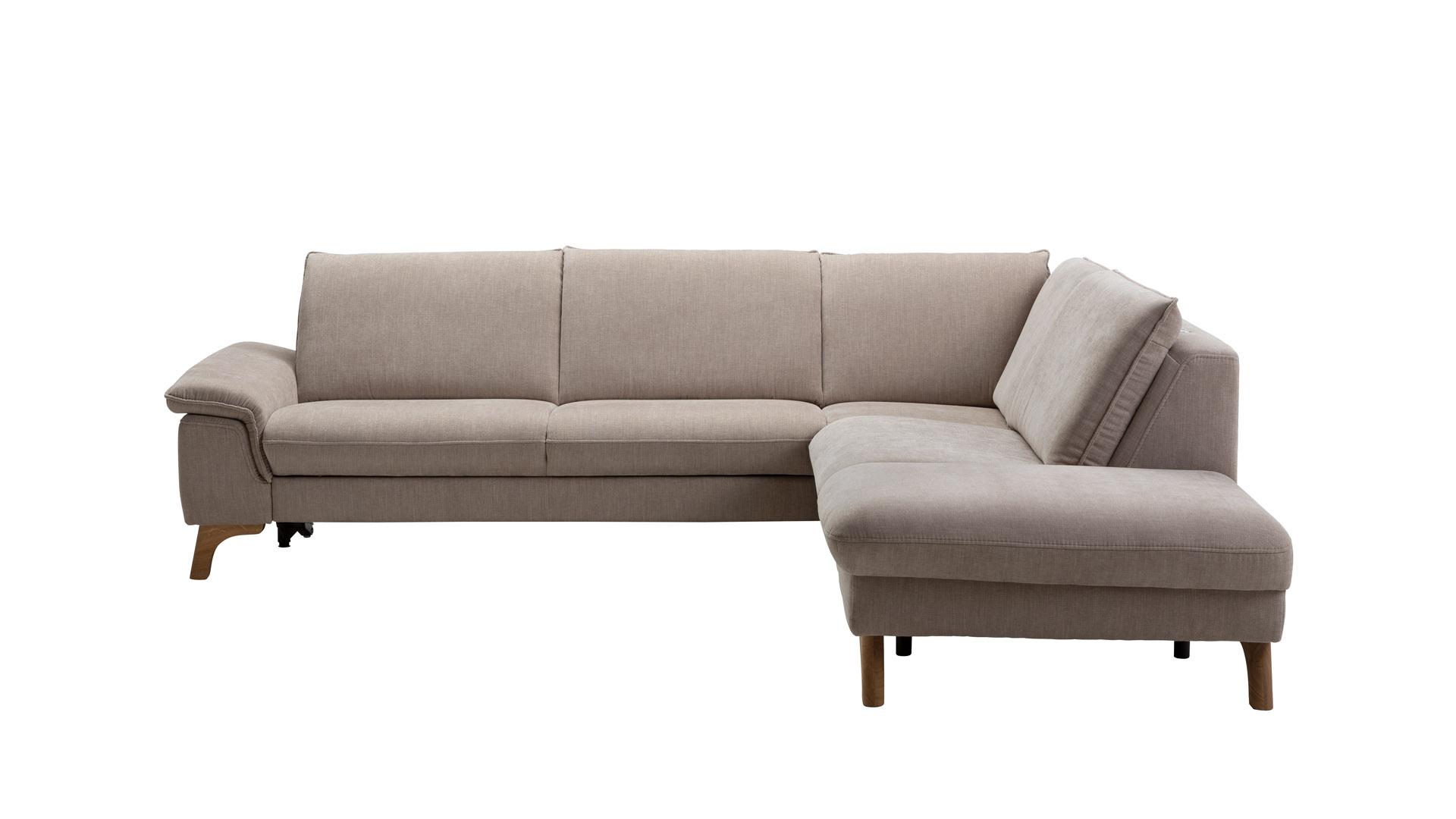 Ecksofa, Stoff desert graubeige - Tulsa KS