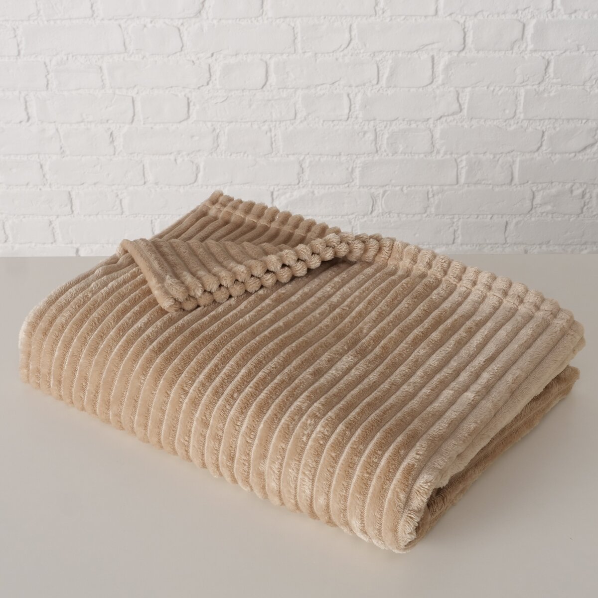Wohndecke Hygge - B 130,00 cm Polyester beige