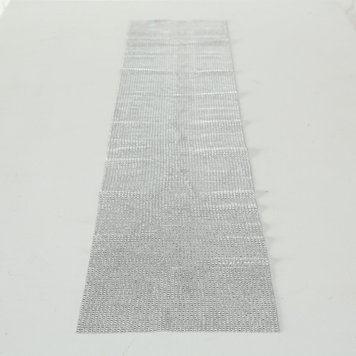 Tischläufer Glamour - L 150,00 cm, Kunststoff silber
