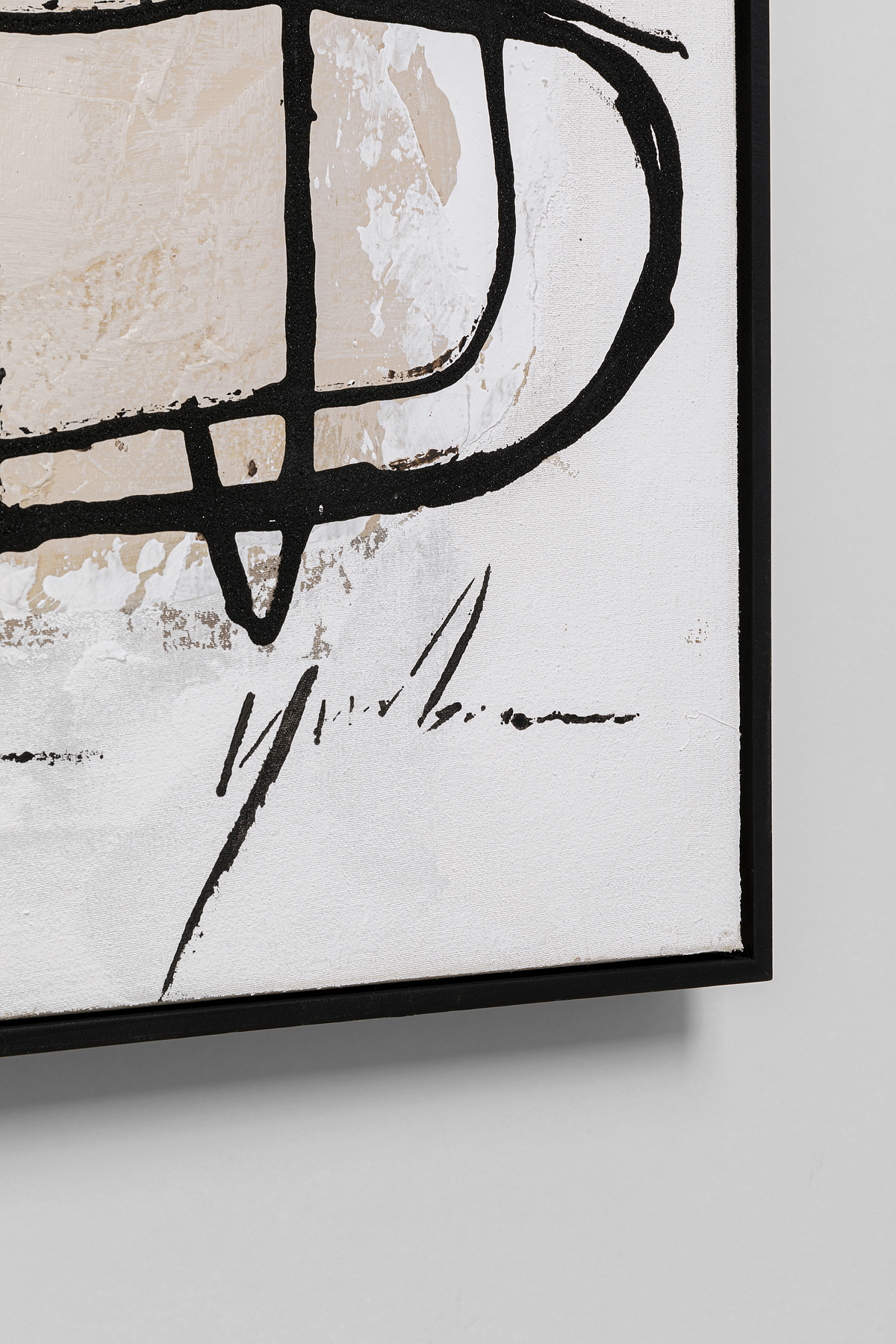 Gerahmtes Bild Dust Grau, Rahmen Massivholz - Bilder