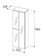 Garderobenschrank, Riva Eiche - Ilaria