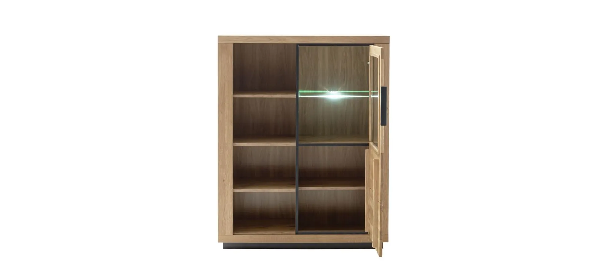 Highboard - B ca. 98 cm, Wildeiche massiv geölt