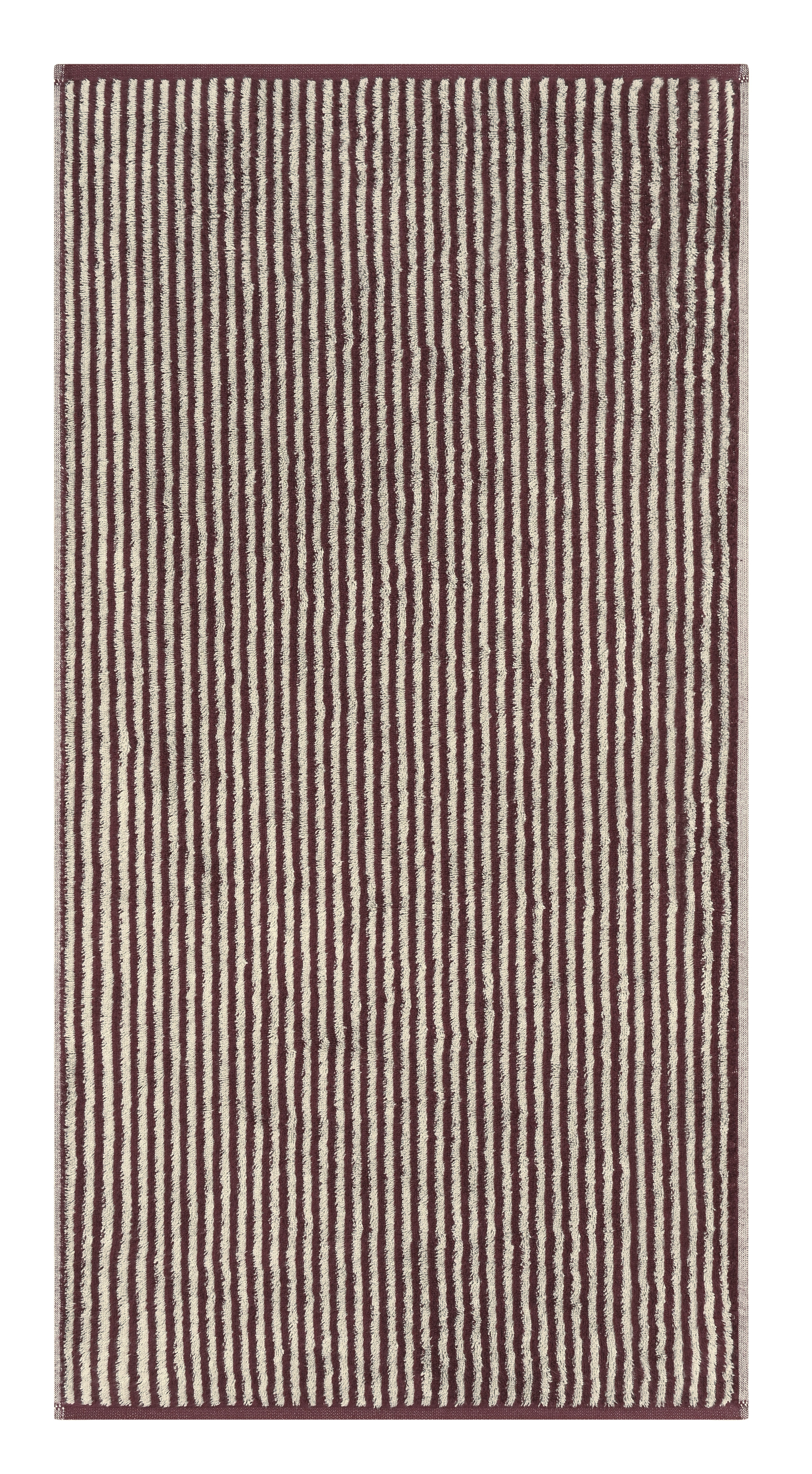 Duschtuch Two-Tone Stripe, bordeaux - 80x150cm, Streifen