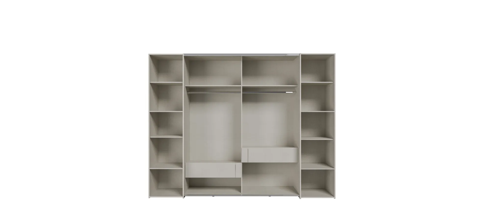 Schwebe-/Drehtürenschrank, Dekor sand - Fahda