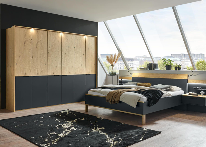 Schlafzimmermöbel Bett und Kleiderschrank • Cuneo • Meyerhoff