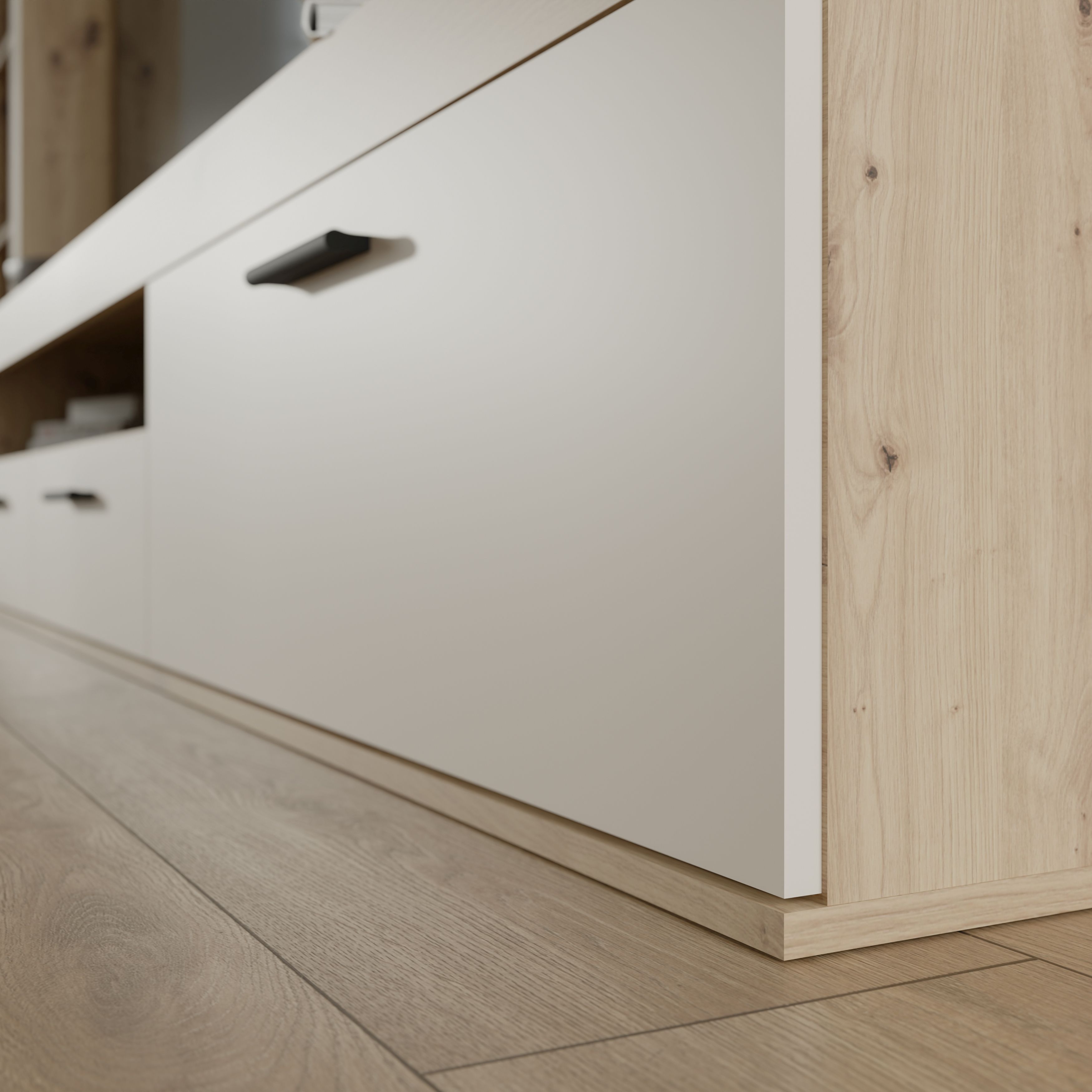 Wohnwand, Artisan oak, Sand  - Frana