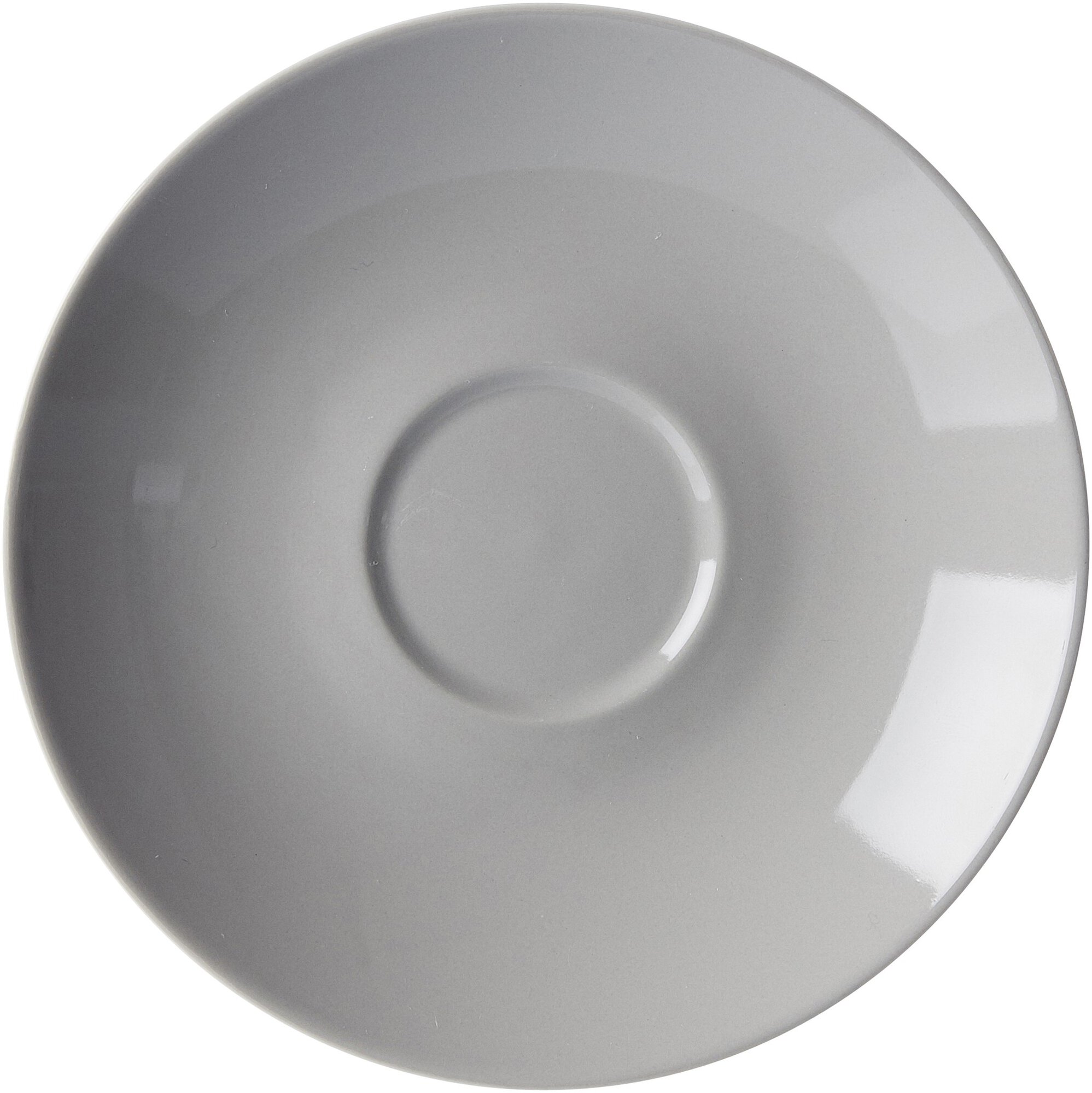 Untertasse Doppio Grau 16 cm - Porzellan, sü