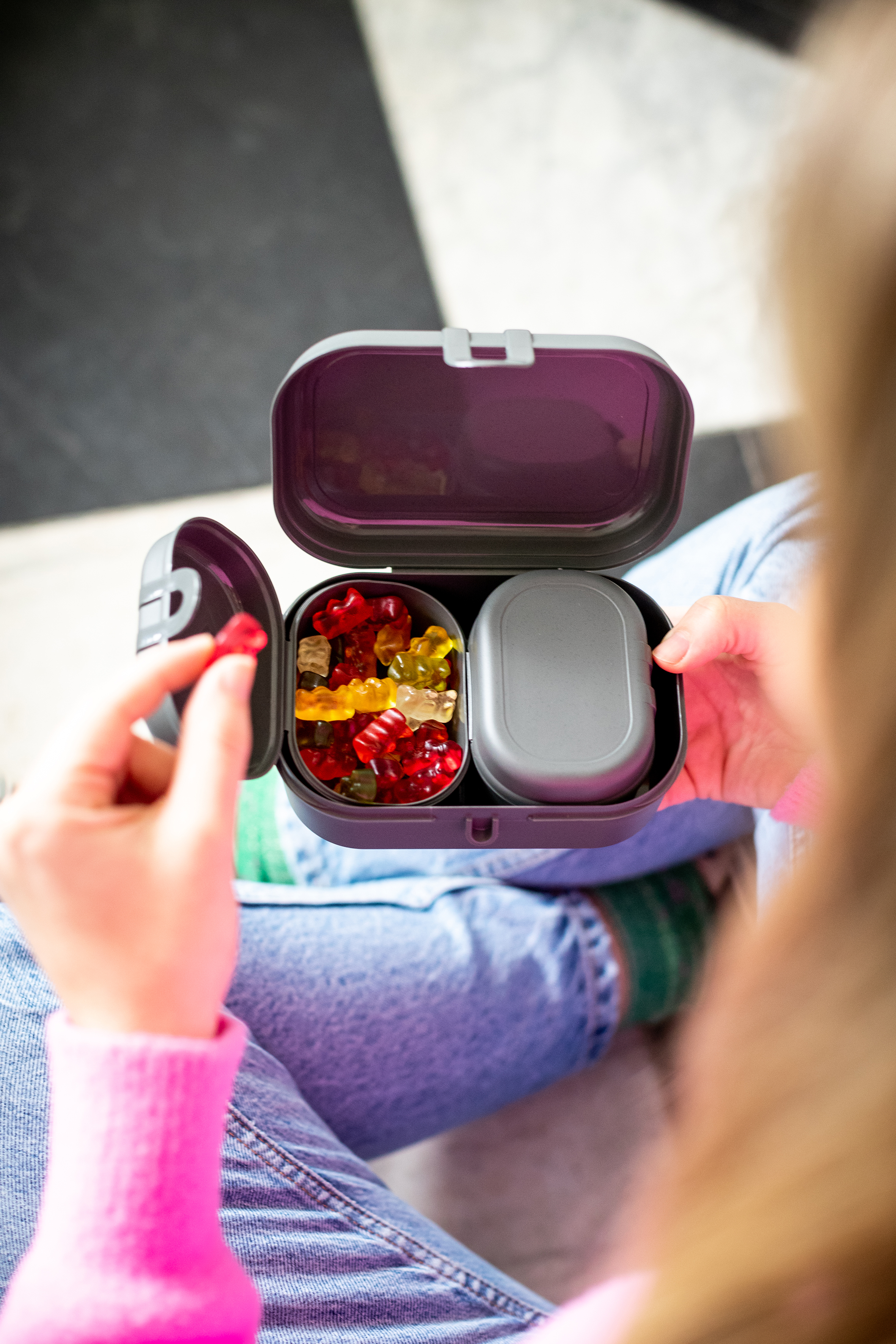 Lunchbox-Set, nature ash grey - 3-teilig, umweltfreundlich, 100% CO2-neutral