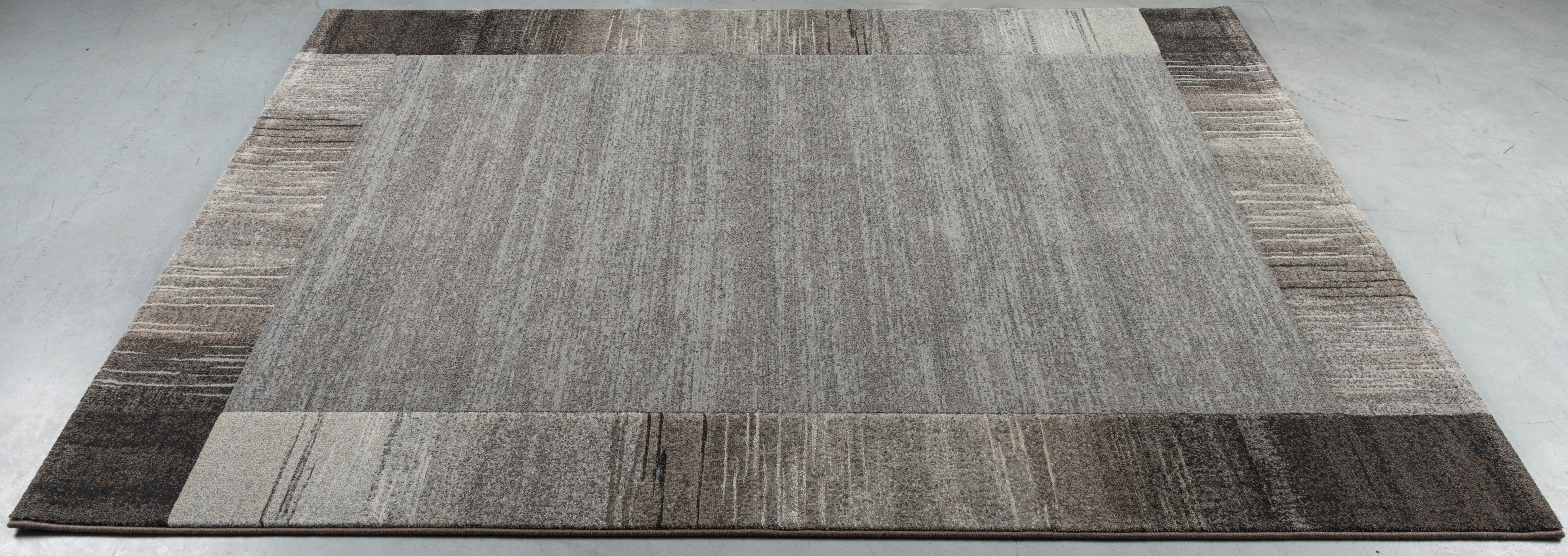 Webteppich, grau-braun, 133x195 cm - Rargentum
