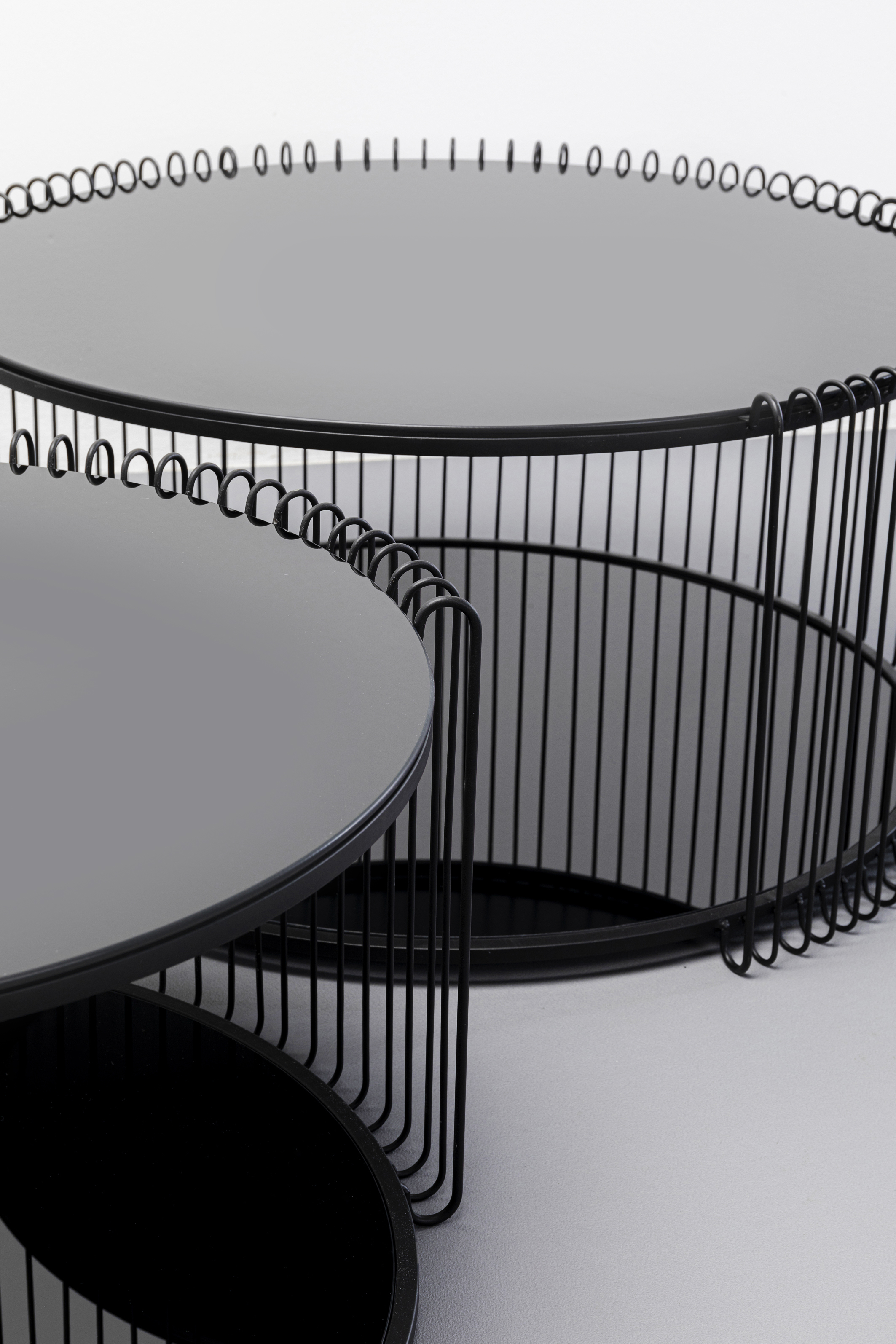 Couchtisch Wire Double, schwarz - Couchtisch