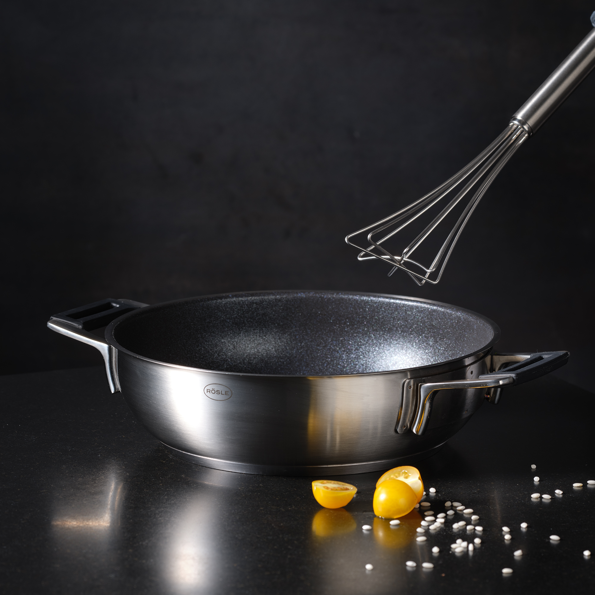 RÖSLE, Gourmetbesen 27 cm - Edelstahl