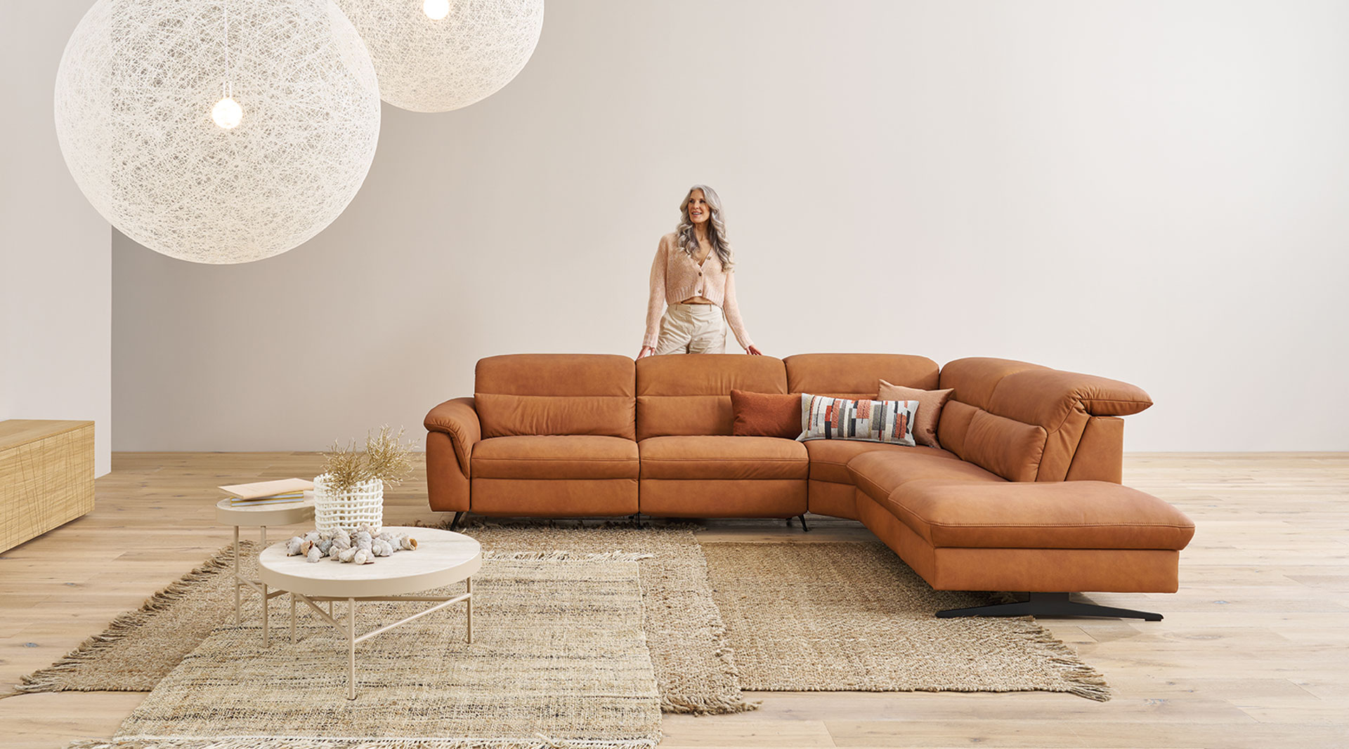 Ecksofa, Leder Longlife Yukon - Mykon 948