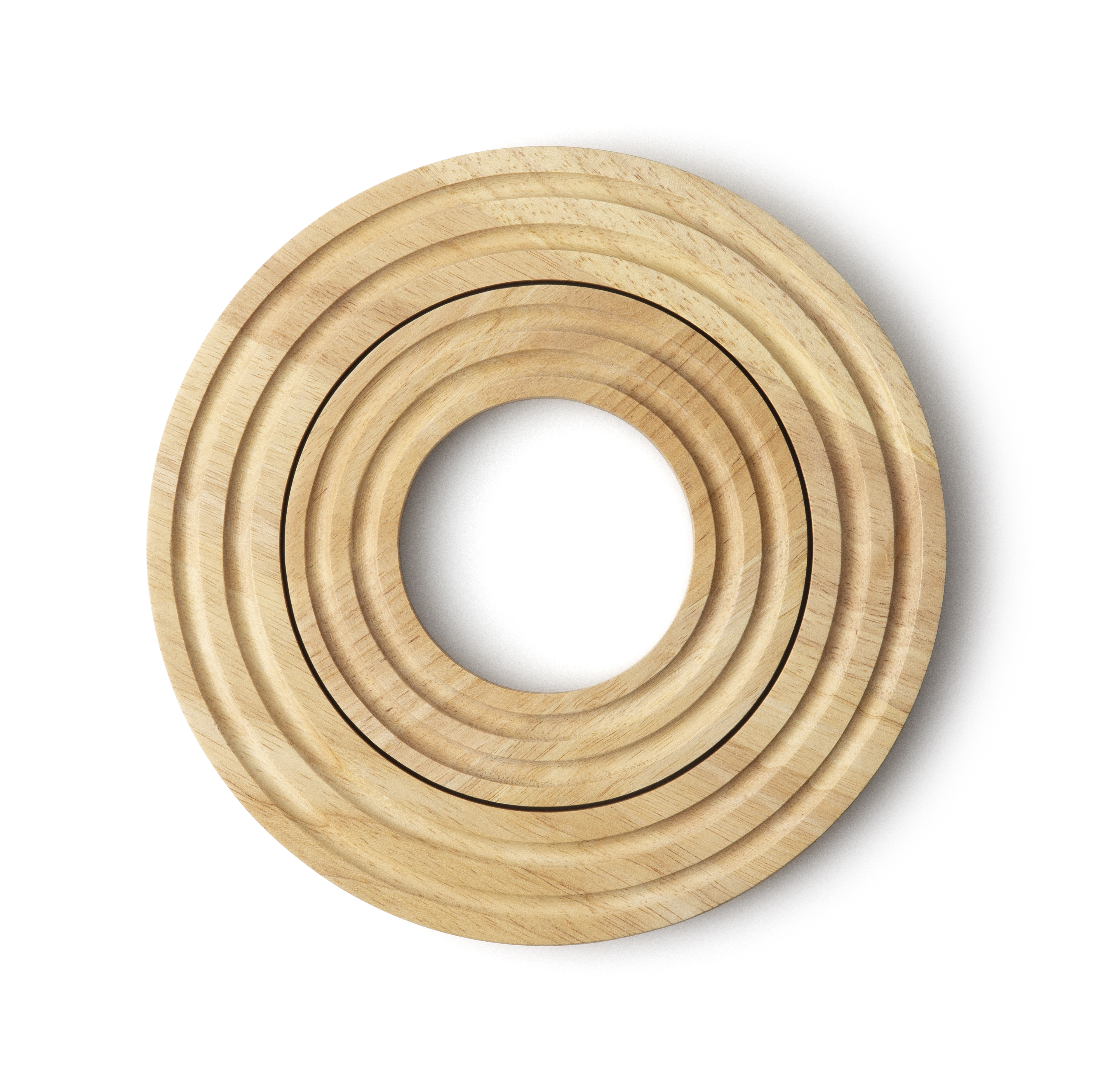 Untersetzer rund Gummibaum - Ø 21x1,5 cm