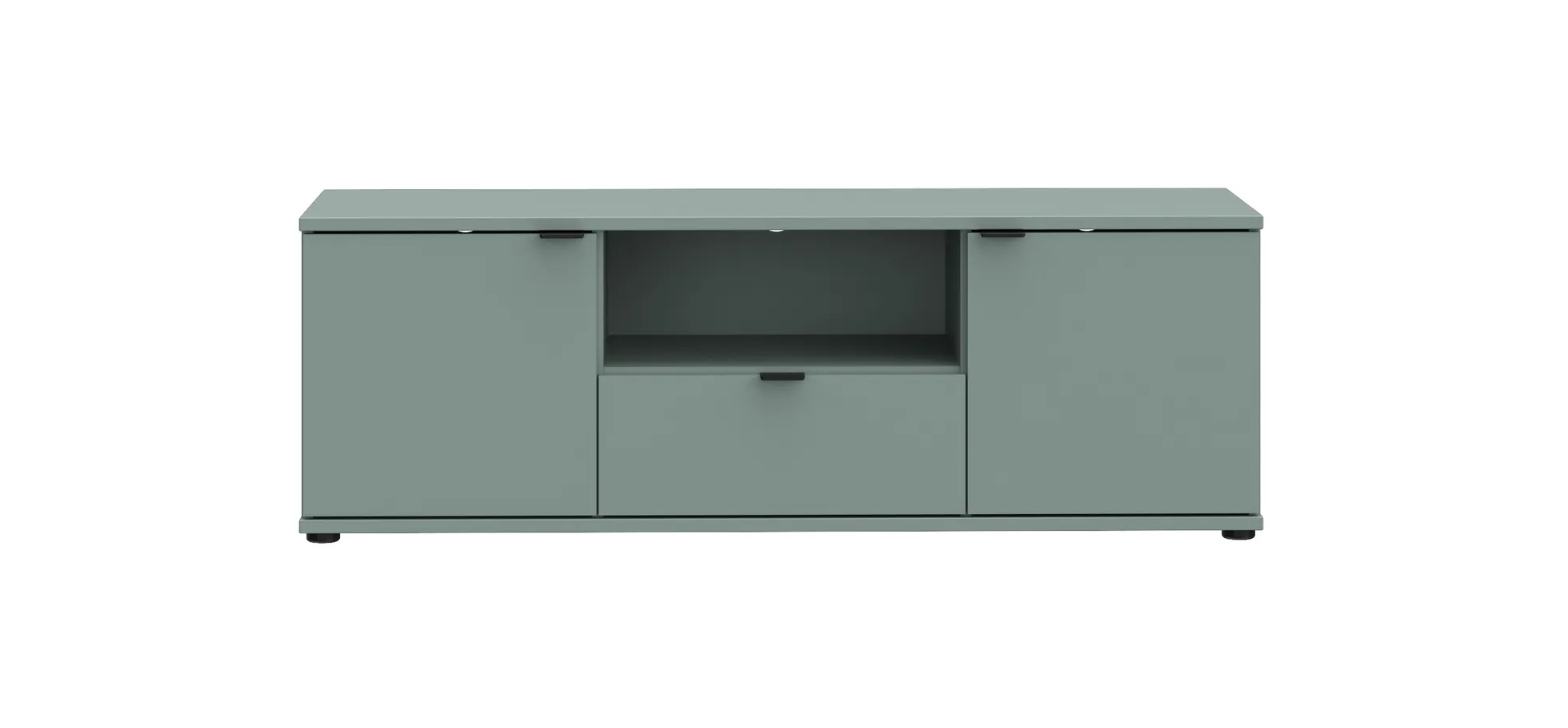 TV-Unterschrank, Salbei, 2 Türen, 1 Schub - Finella