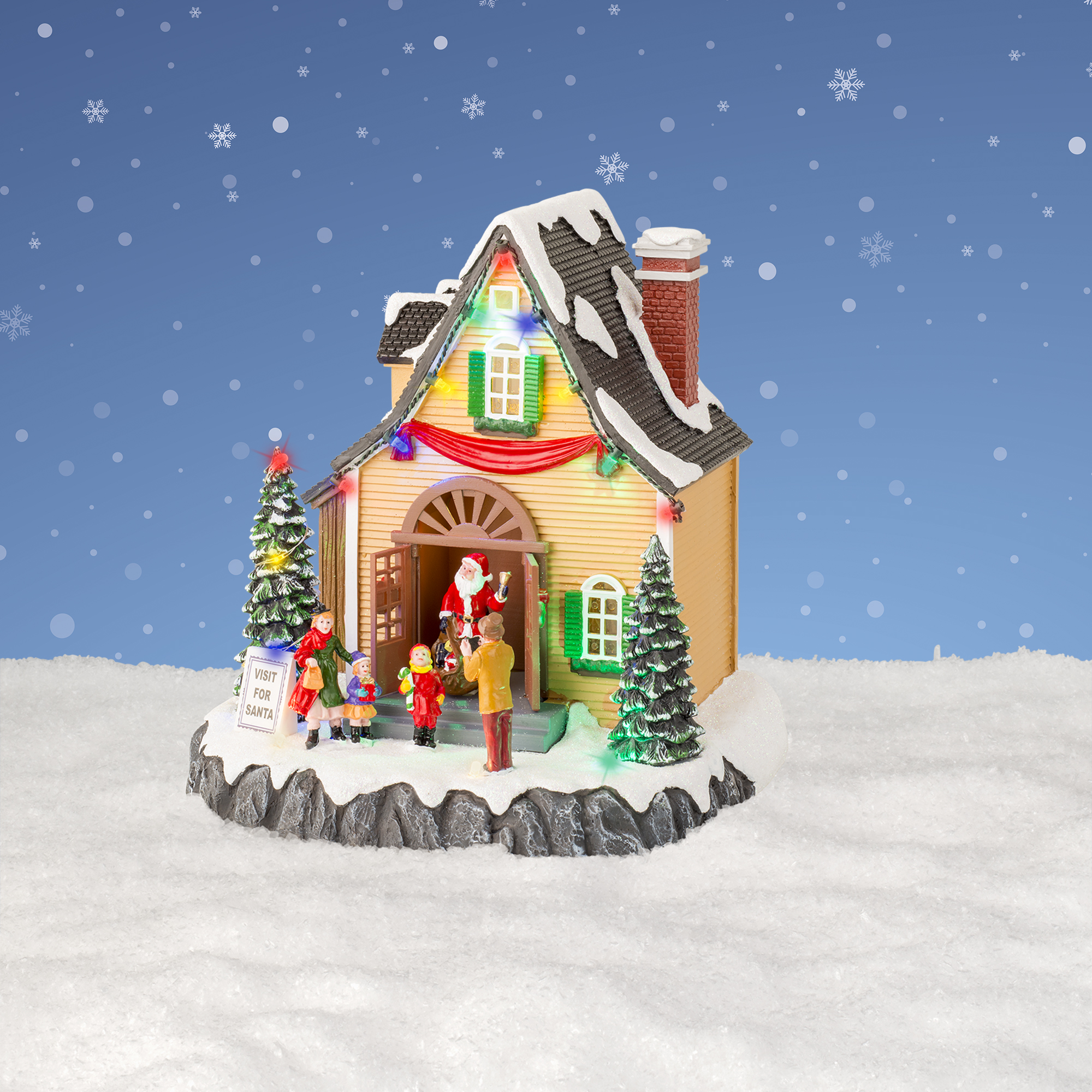 LED Szene - Farben/bunt, Polyresin, L19-W18-H21.5cm-23L