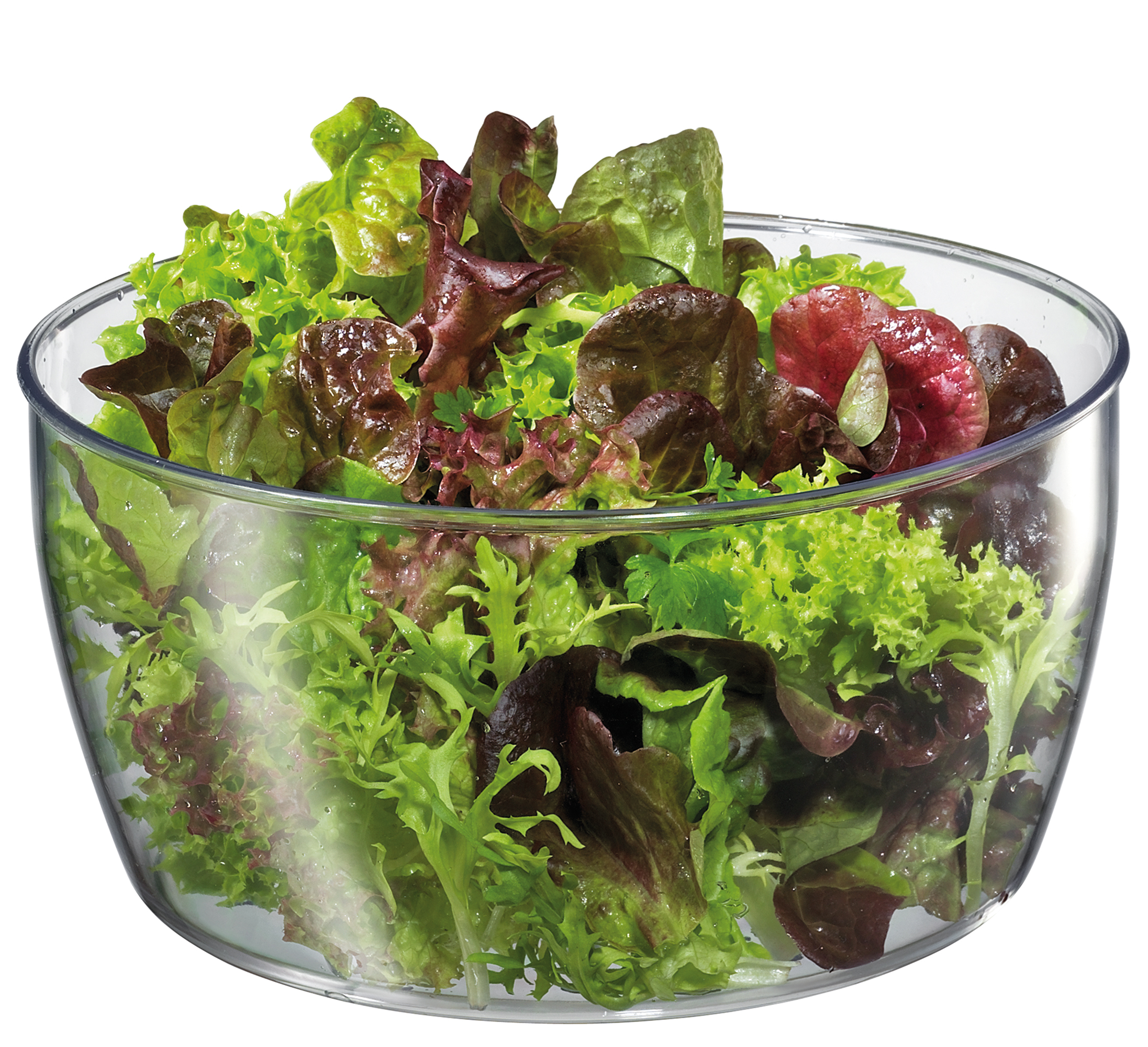 Salatschleuder Compacto - Kunststoff, schwarz/transparent, 3,25l