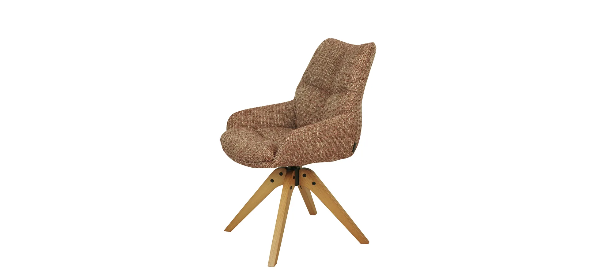 Armlehnstuhl, Stoff bordeaux - Mattea