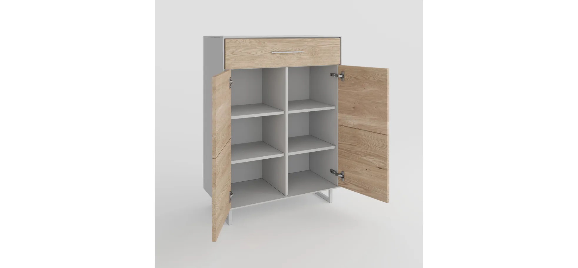 Schuhkommode, Eiche bianco  - Elenora