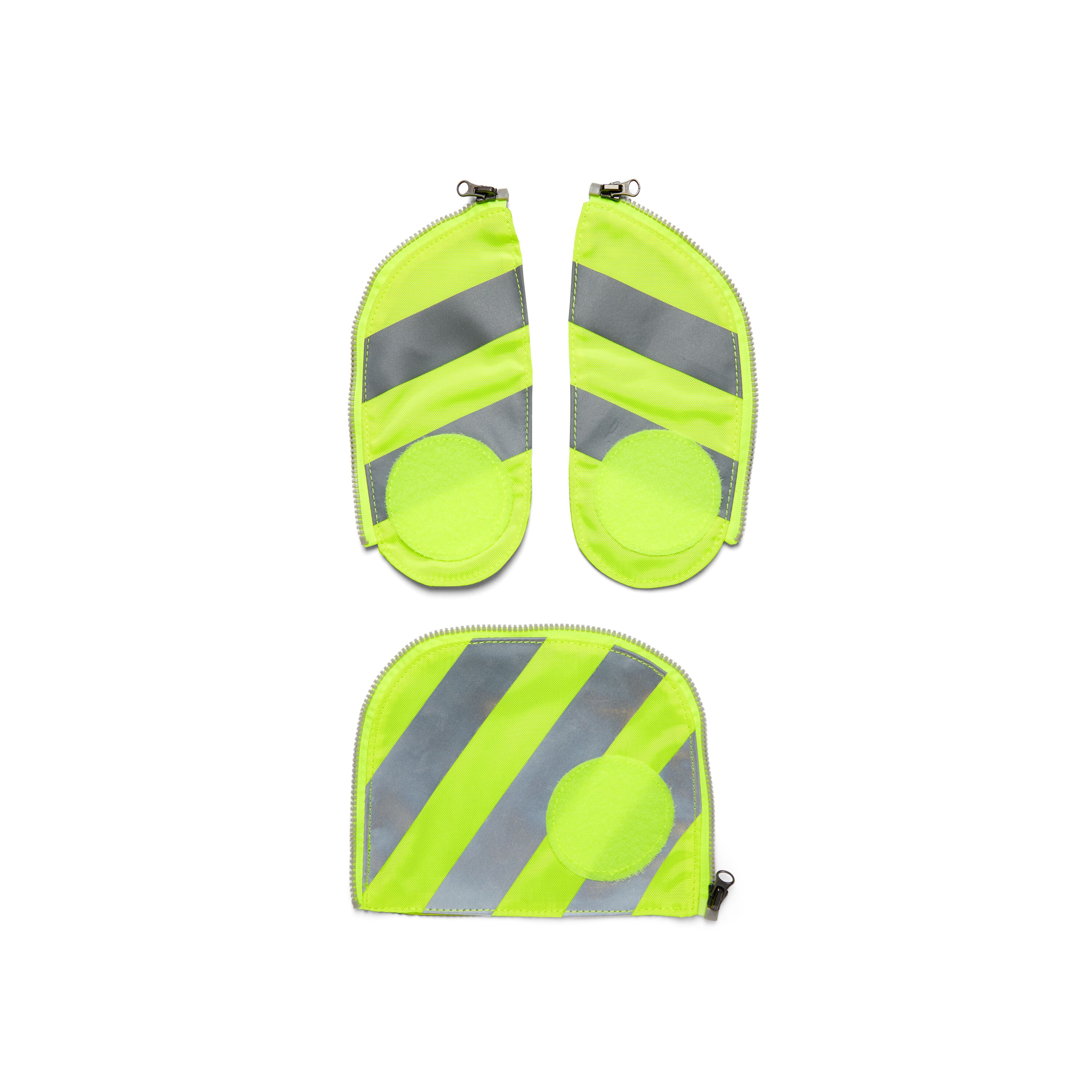 ergobag Sicherheitsset, gelb - fluo zip mit reflektorstreifen