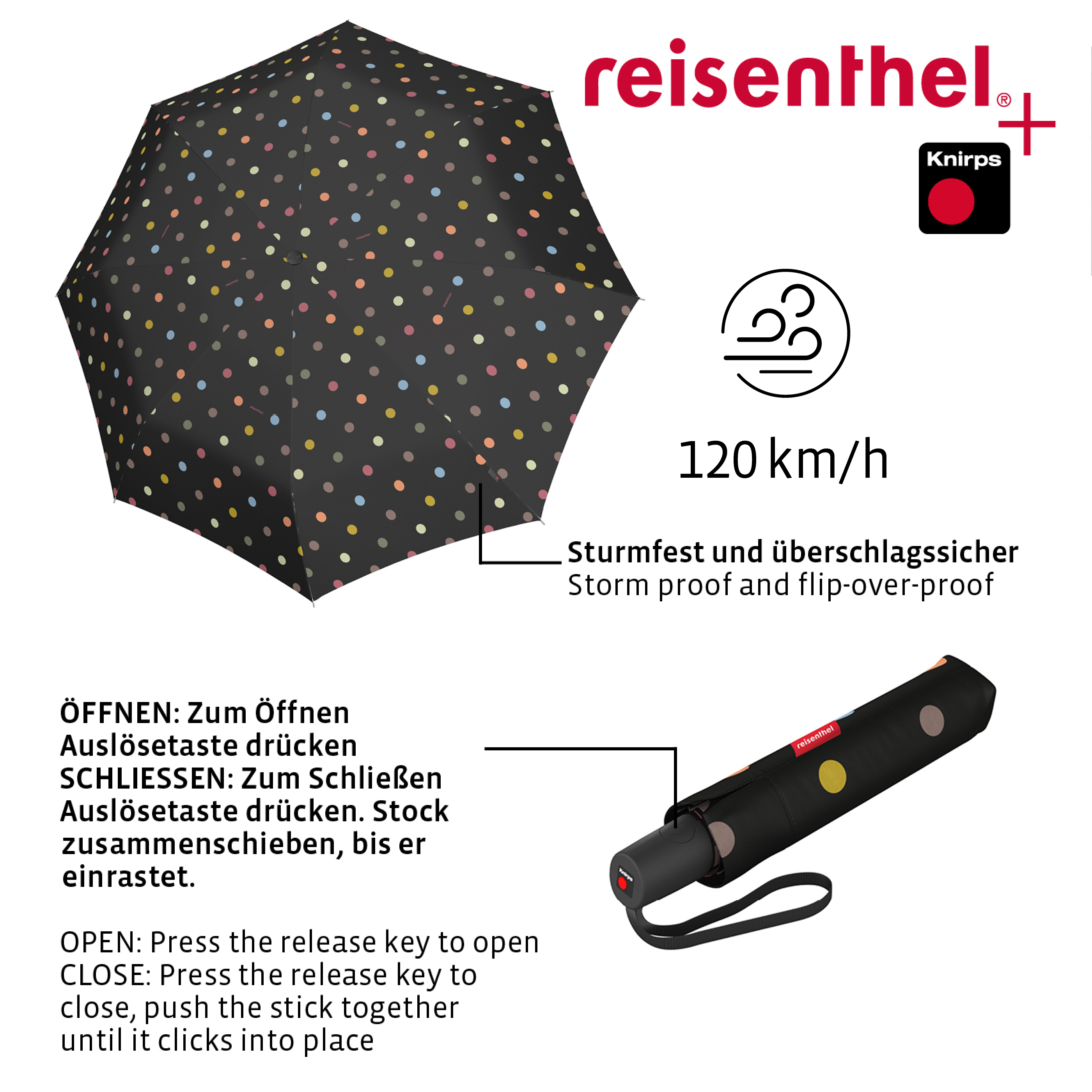 reisenthel, Regenschirm umbrella pocket - duomatic dots