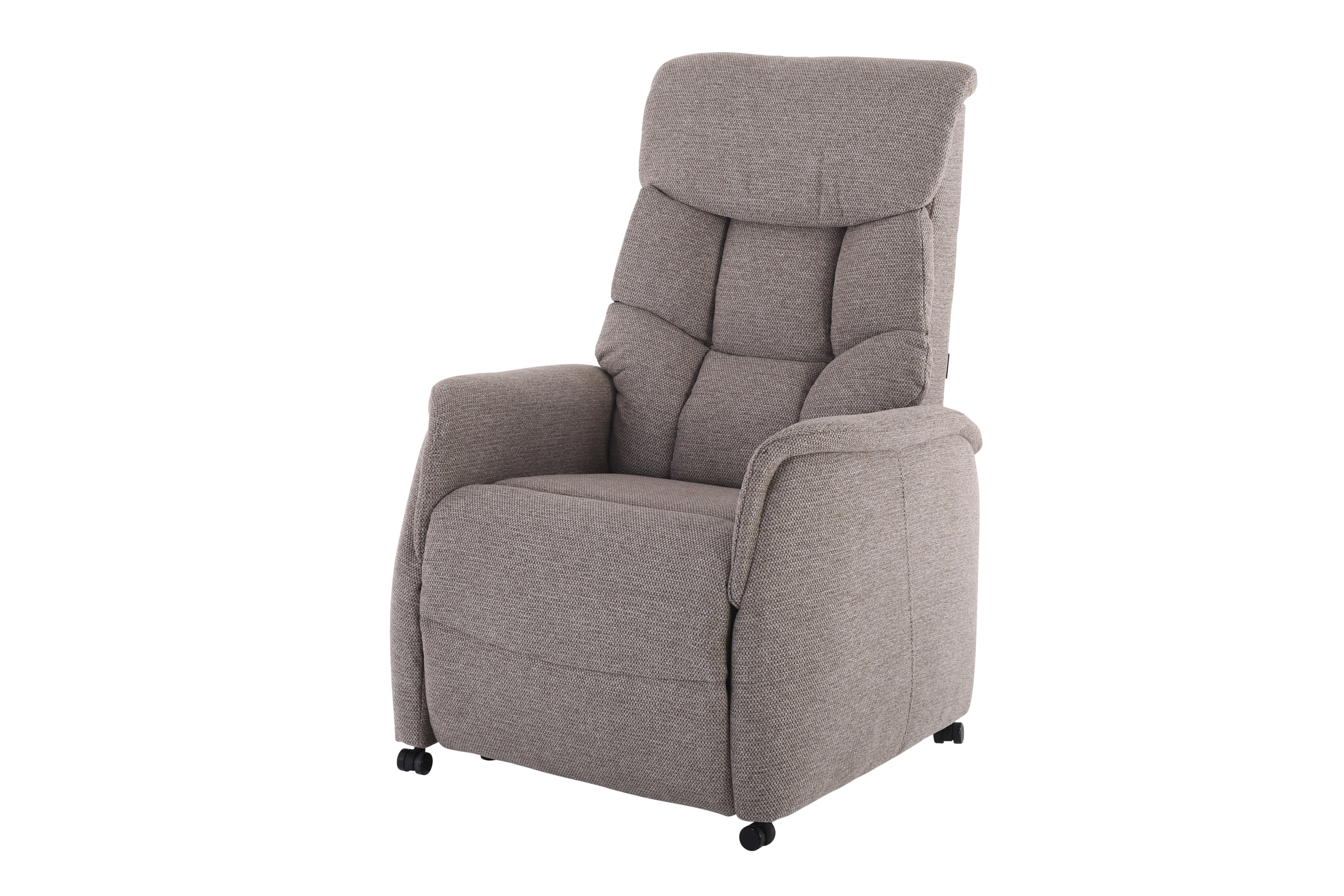 Fernsehsessel, Stoff braun/beige - Marlo