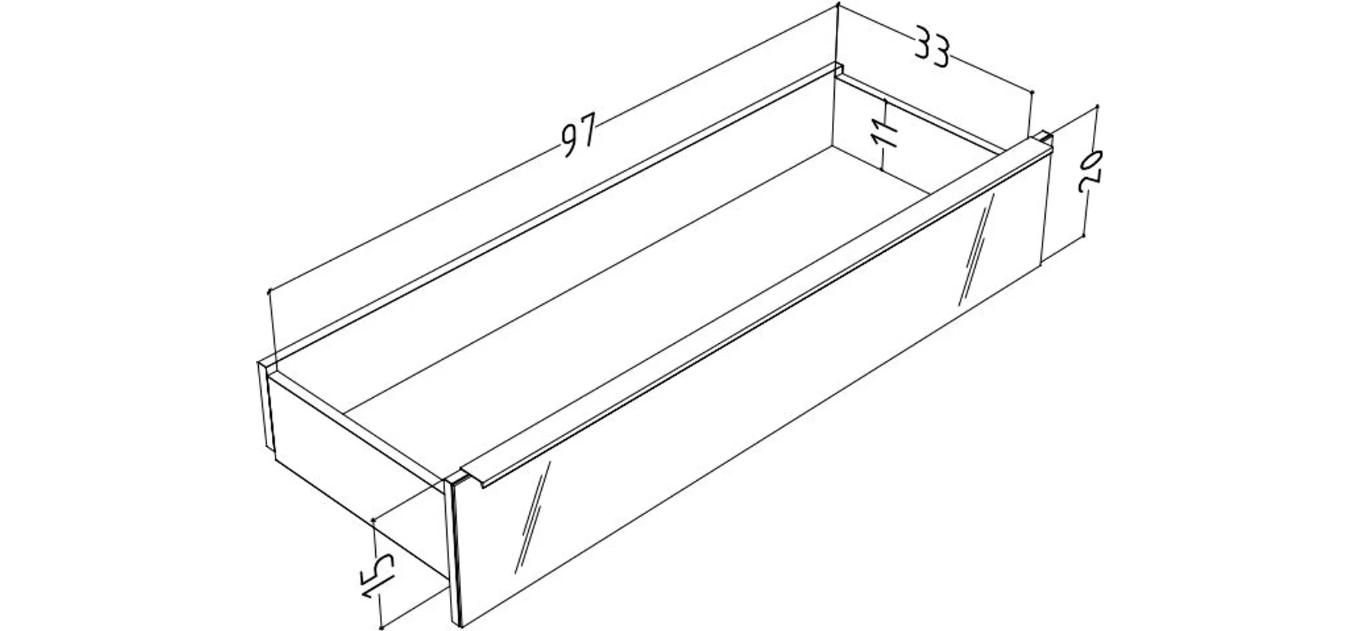 Lowboard, Kaschmir matt lack Nachbildung - Marybelle
