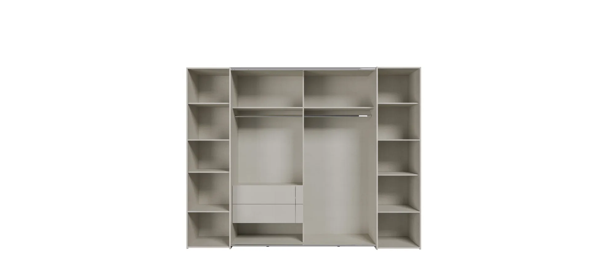 Schwebe-/Drehtürenschrank, Dekor sand - Fahda