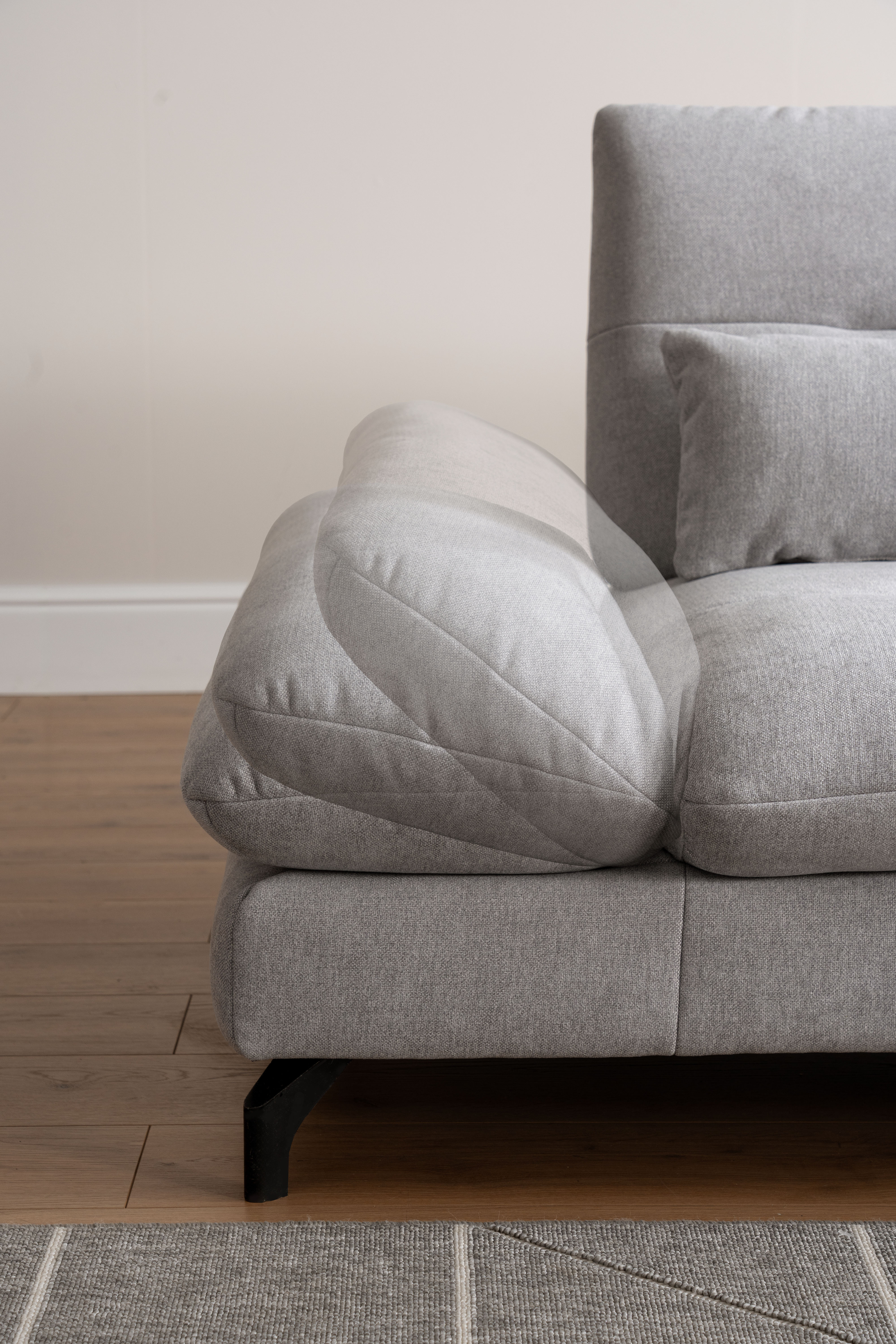 Ecksofa, silver - MyStyle 2107
