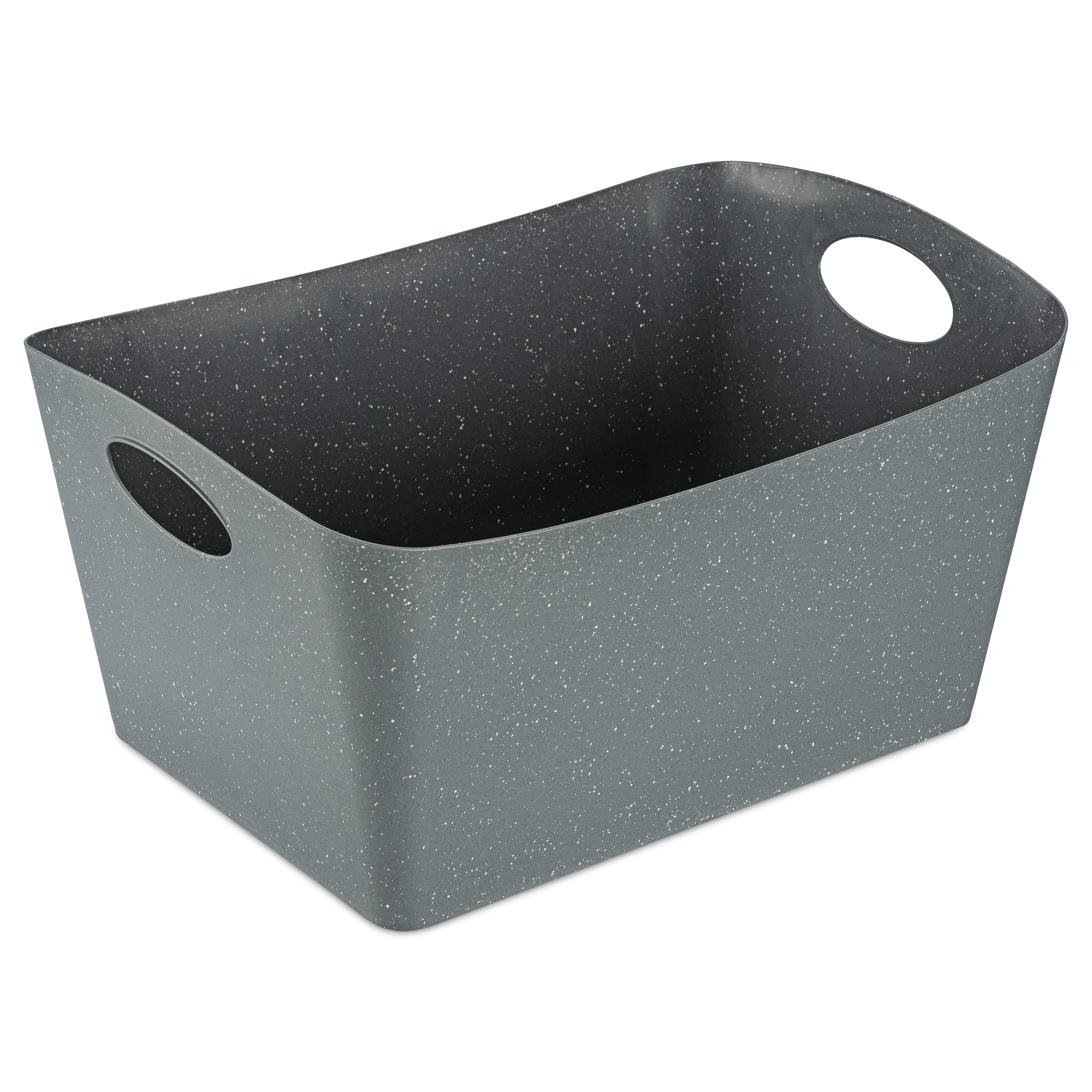 Aufbewahrungsbox 15l, recycled ash grey - ineinander schachtelbar, stabil, CO2-neutral