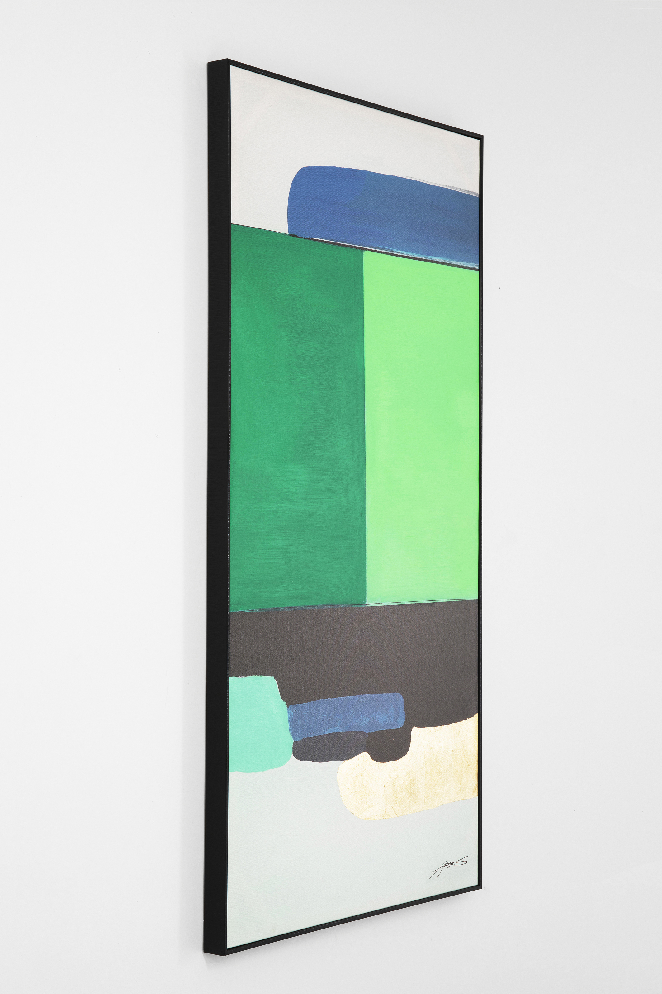 Gerahmtes Bild Abstract, grün - Bilder