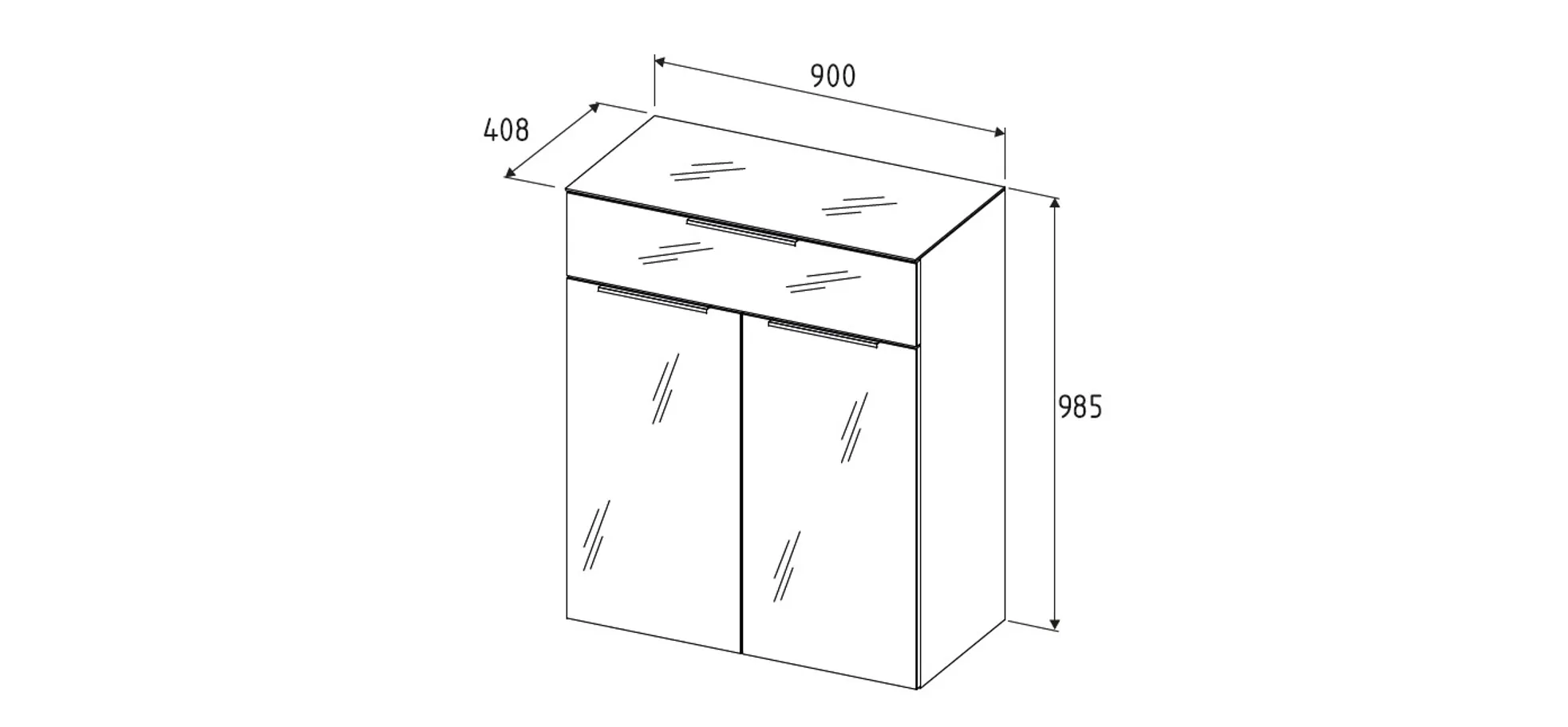 Schuhschrank, Riva Eiche - Ilaria