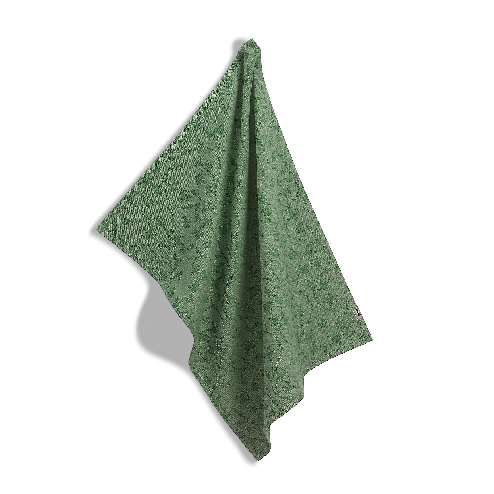 Geschirrtuch Cora 50x70 cm - 100%Baumwolle hellgrün/grün Muster