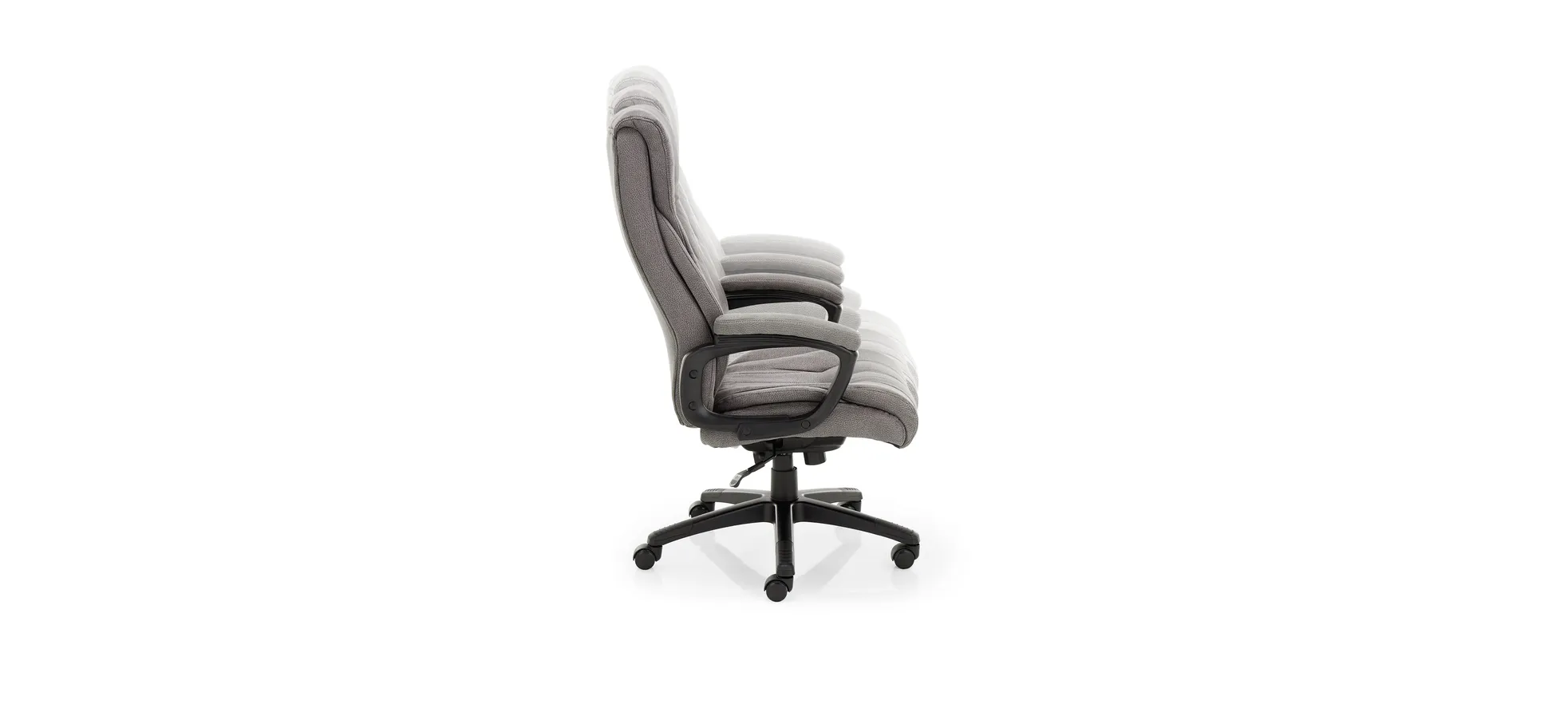 Drehstuhl mit Armlehnen, grau - Denir