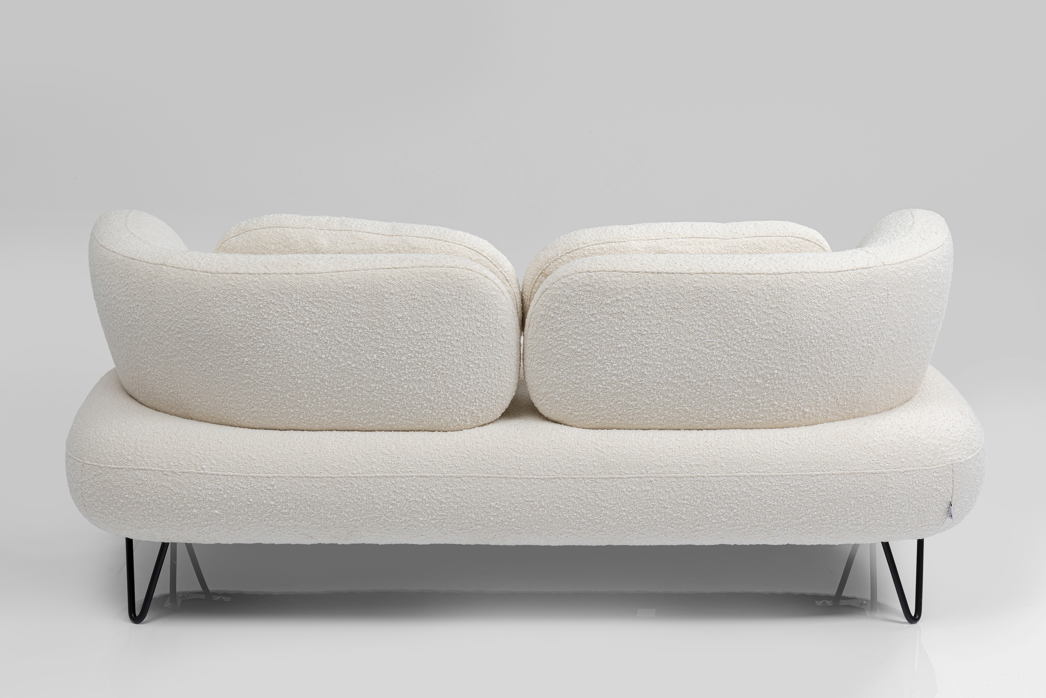 Sofa 2-sitzig Peppo, Boucle weiß - Peppo