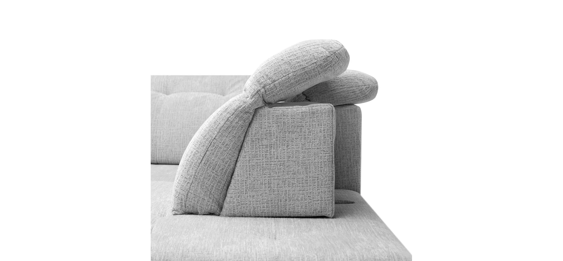 Ecksofa, light grey - Elty