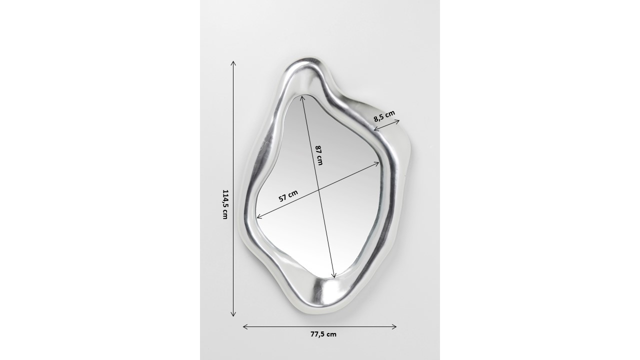 Spiegel Hologram Silber, Glas - Spiegel