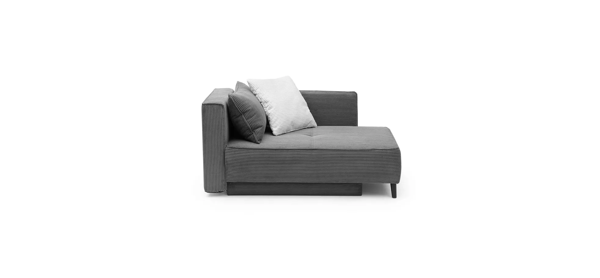 Sofa, Recamiere, Querschläfer mit Stauraum - Jadyn