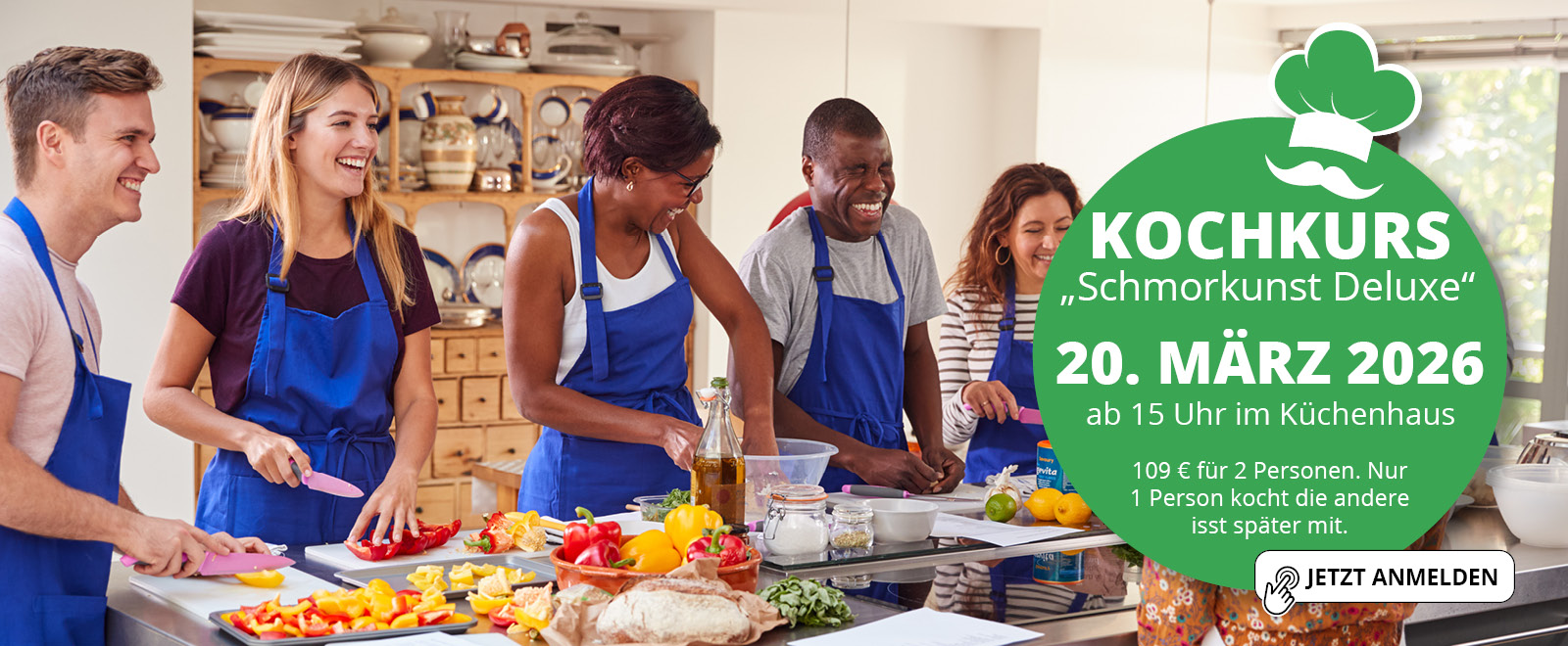 Kochkurs Schmorkunst Deluxe am 20.03.2026 • Jetzt Teilnahme buchen