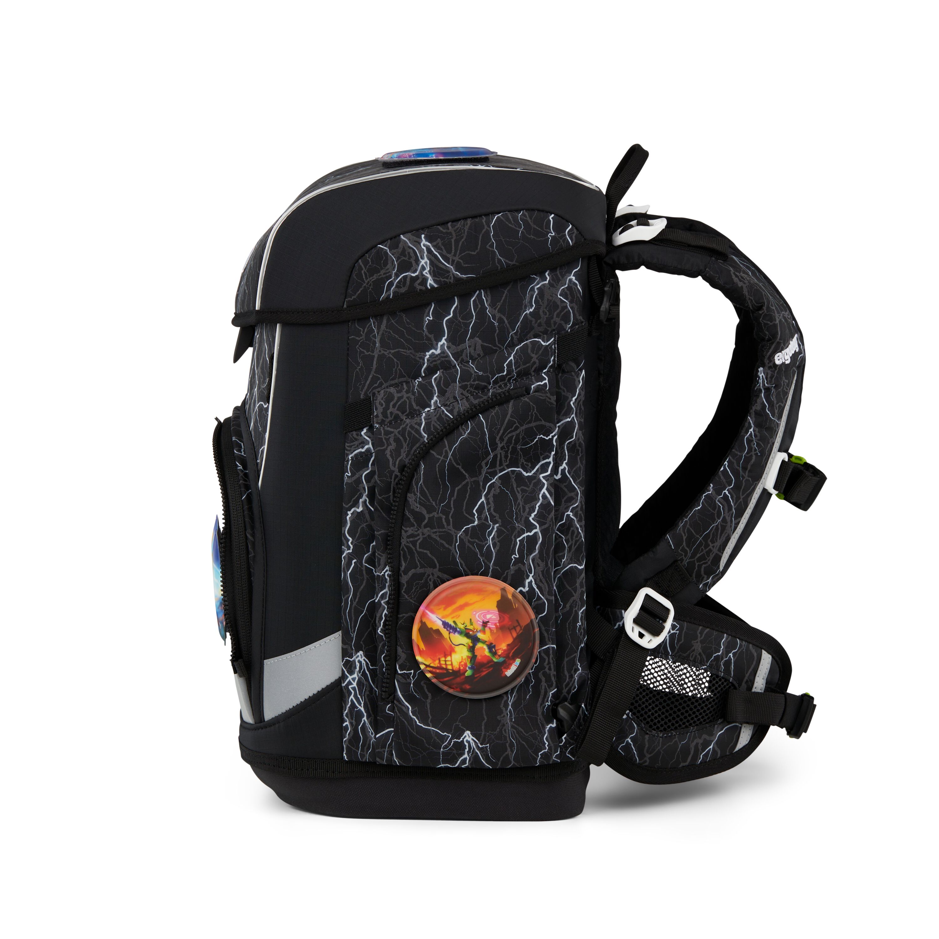 ergobag Schulranzenset Super ReflektBär - cubo light (2026)