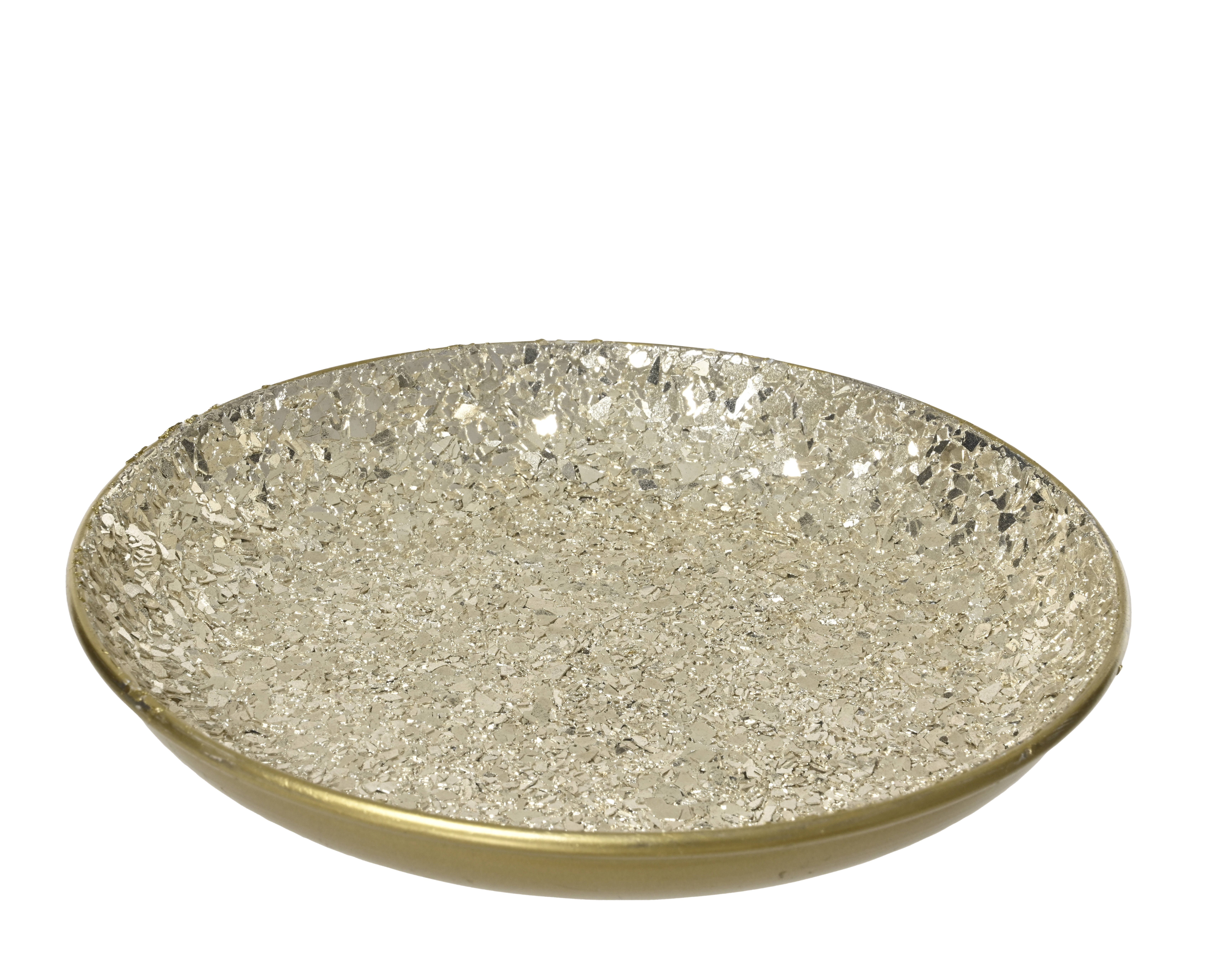 Dekoteller - silber, Eisen, Ø29-H3cm