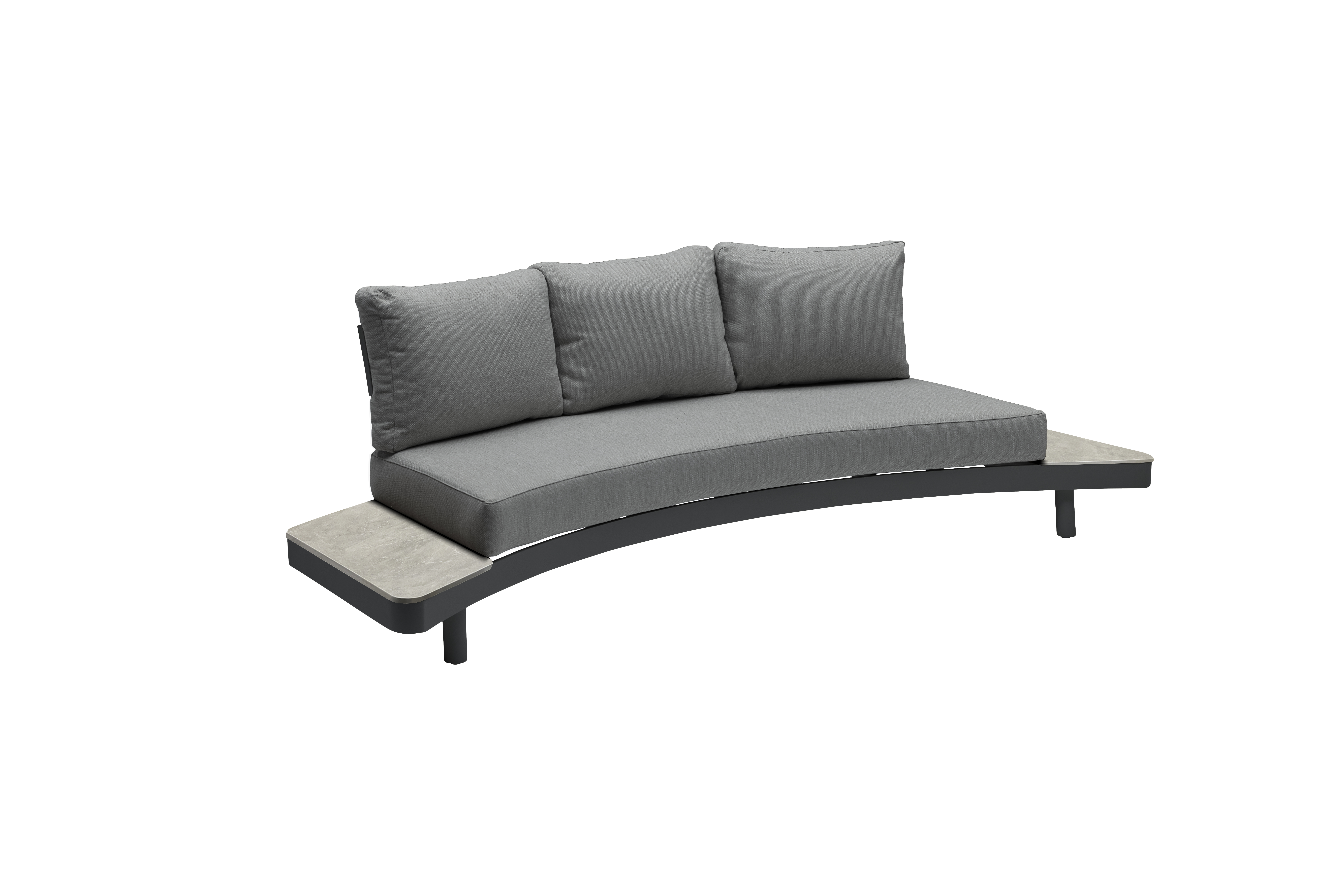 Lounge-3er-Sofa, mit Ablageflächen - Puerto