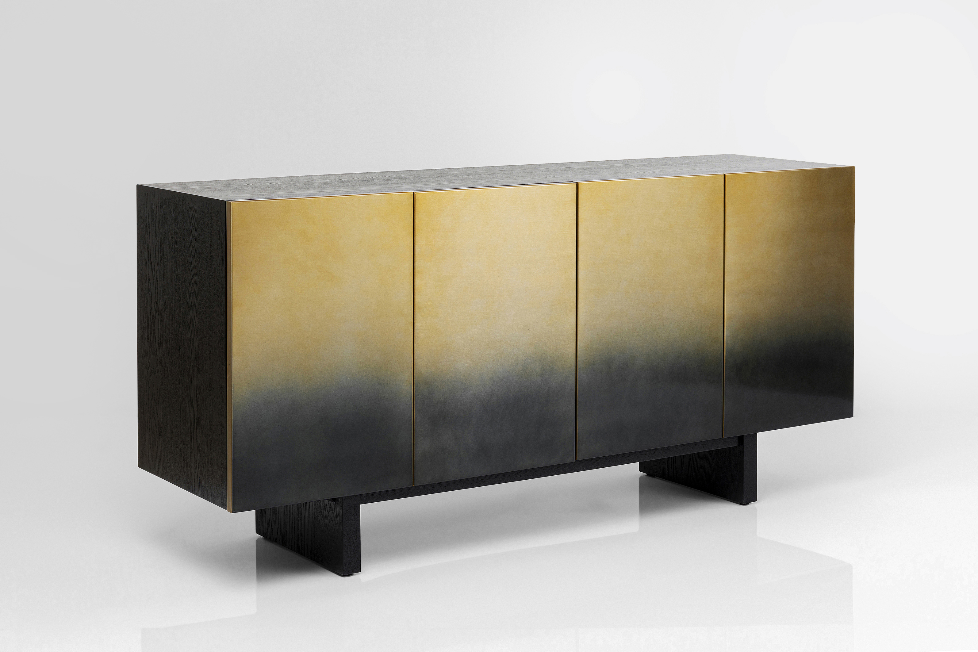Sideboard Prezioso, Esche furniert, 4 Türen - Prezioso