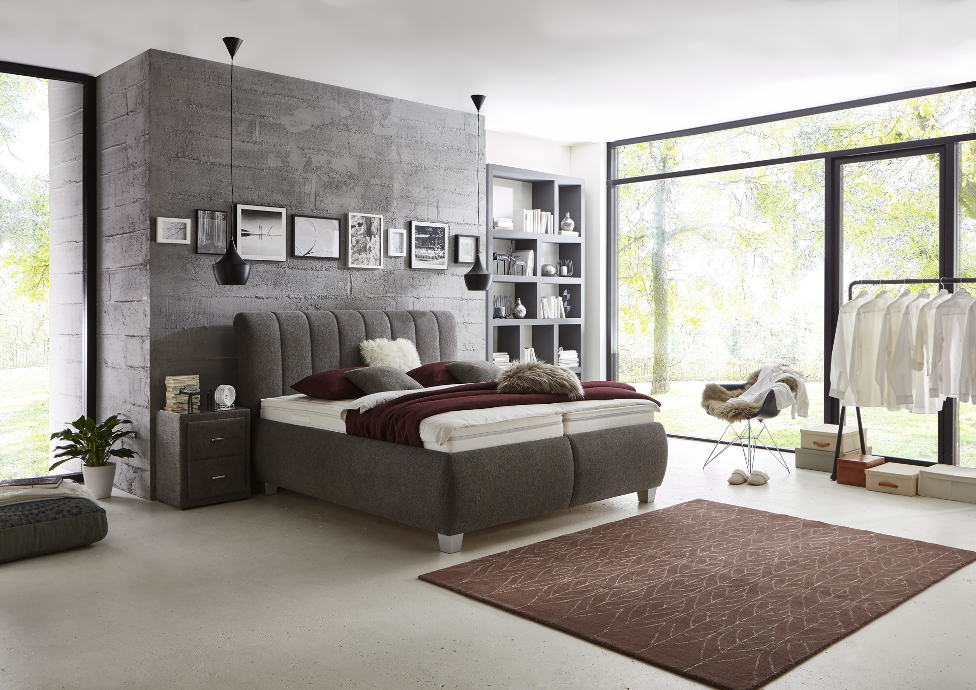 Polsterbett, Kopfteil 4-fach verstellbar - KS 192322