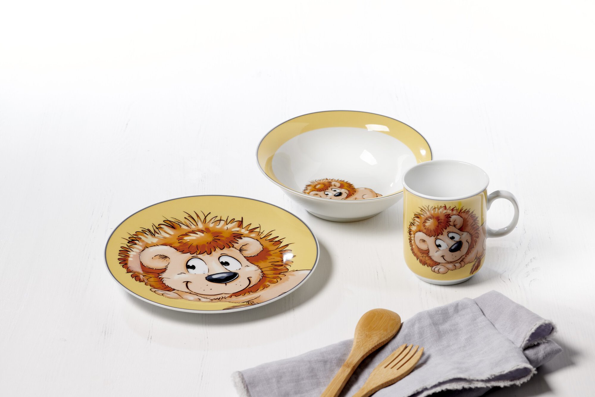 Schale Happy Zoo Leo 16,5 cm - Porzellan, spülmaschinenfest, rund