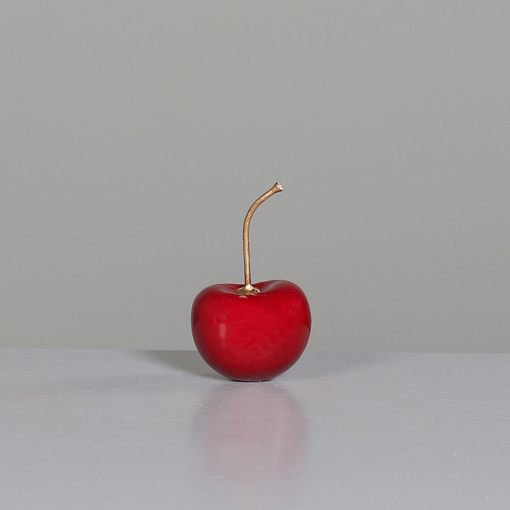 Kirsche mit goldenem Stiel - 7 cm