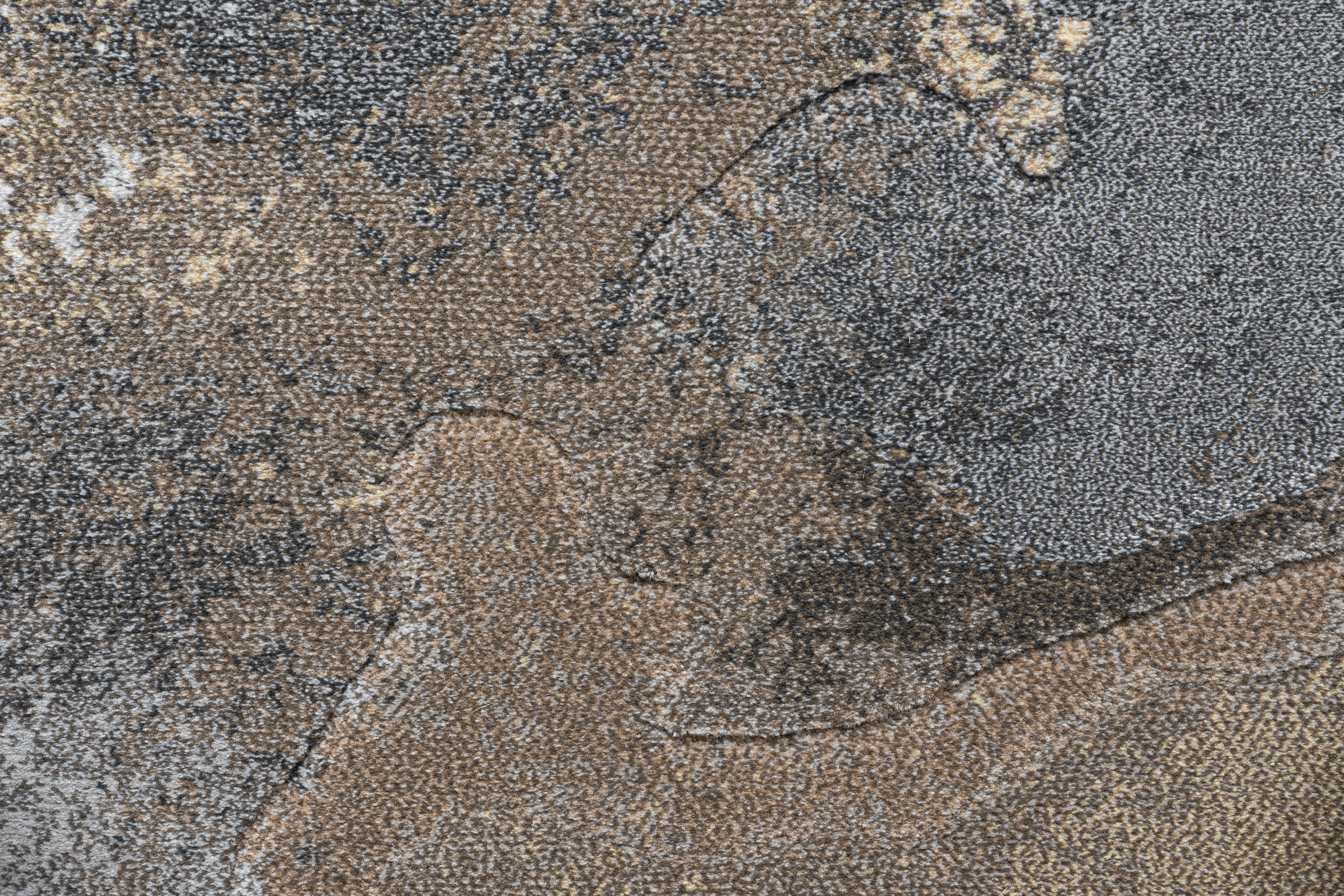 Webteppich, grau-braun, 160x230 cm - Rargentum