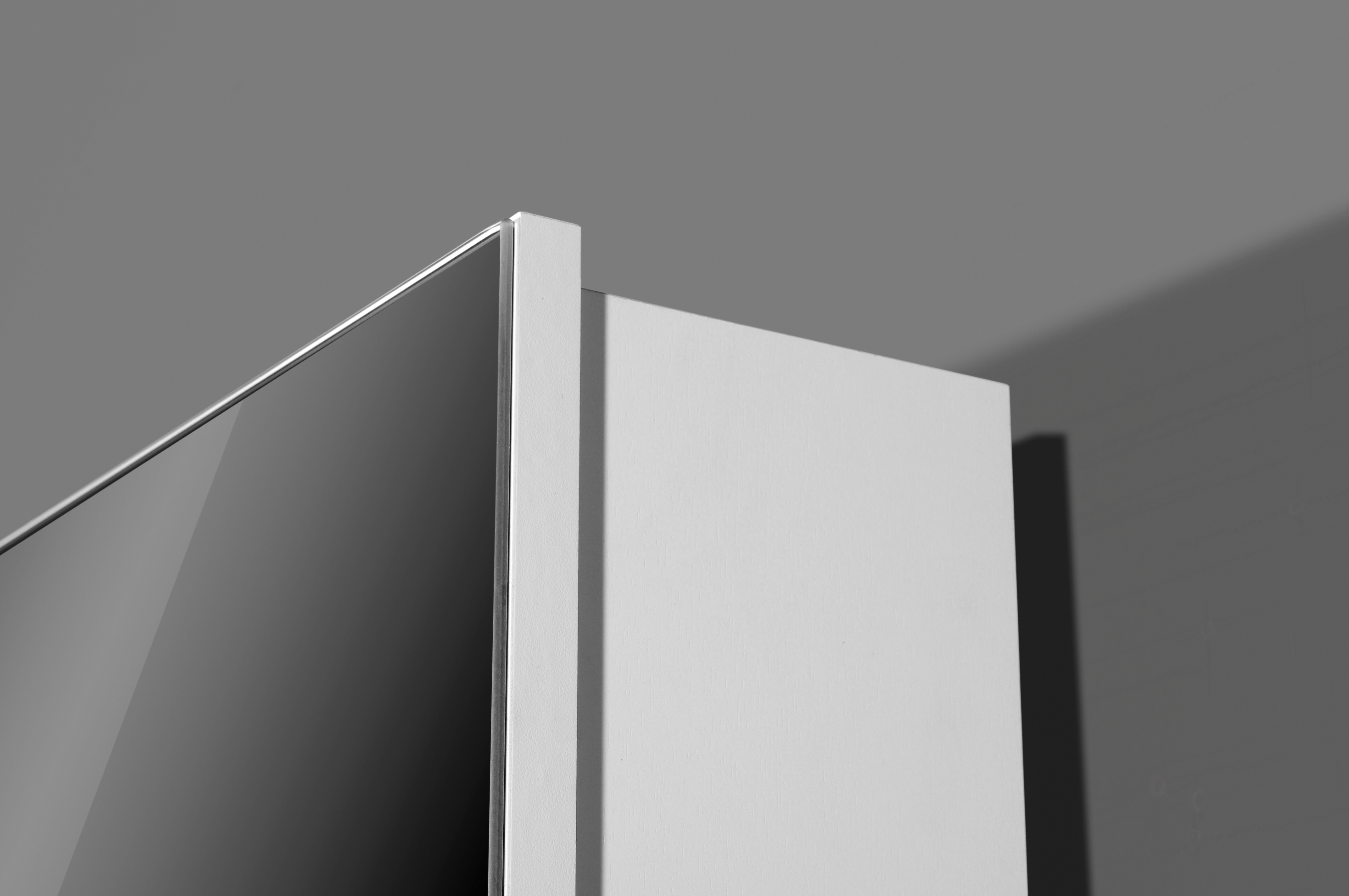 Spiegelschuhschrank, weiß  - GREDING