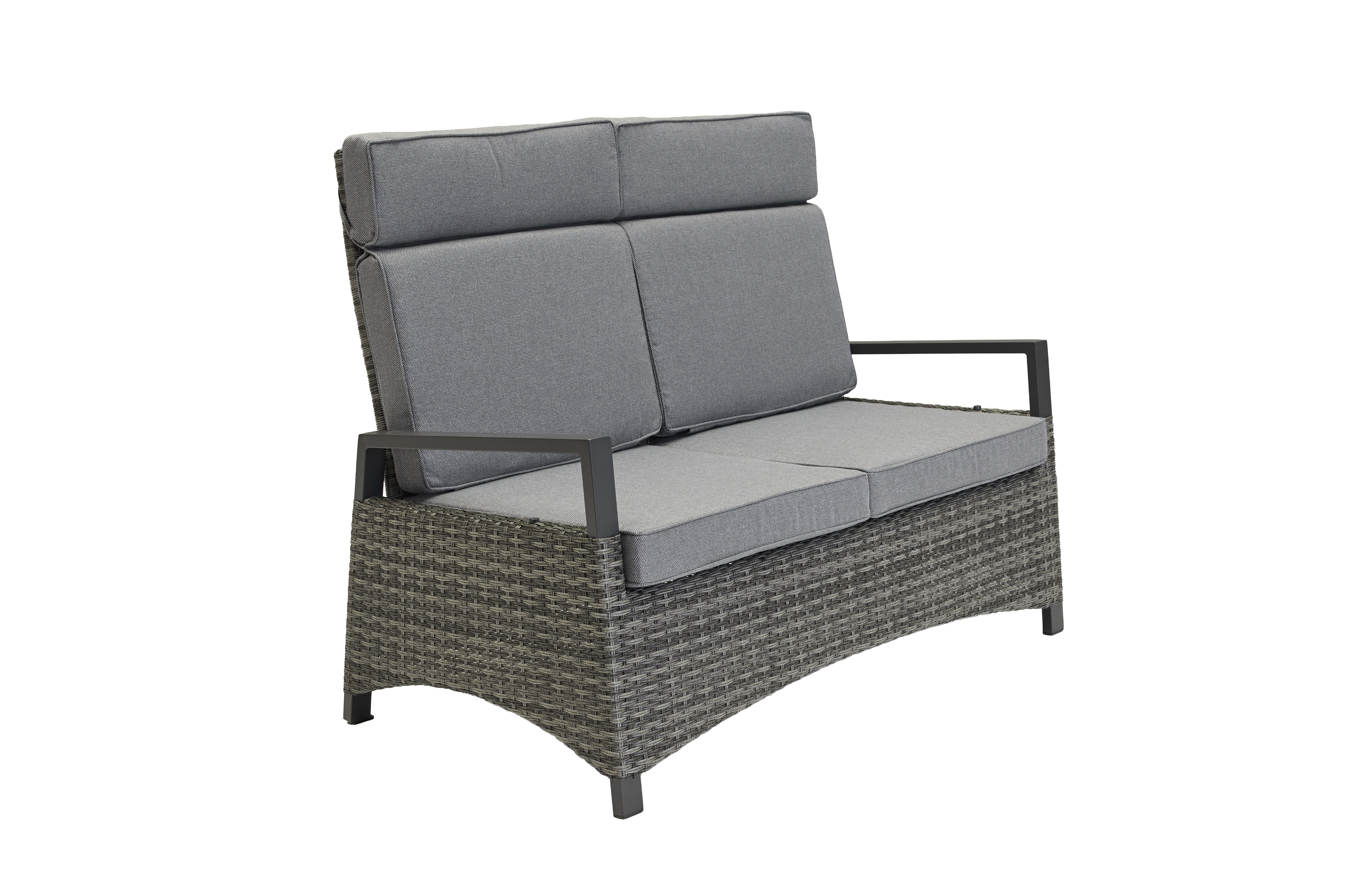 Living Sofa 2-Sitzer, Geflecht anthrazit - Keramo-Vivera