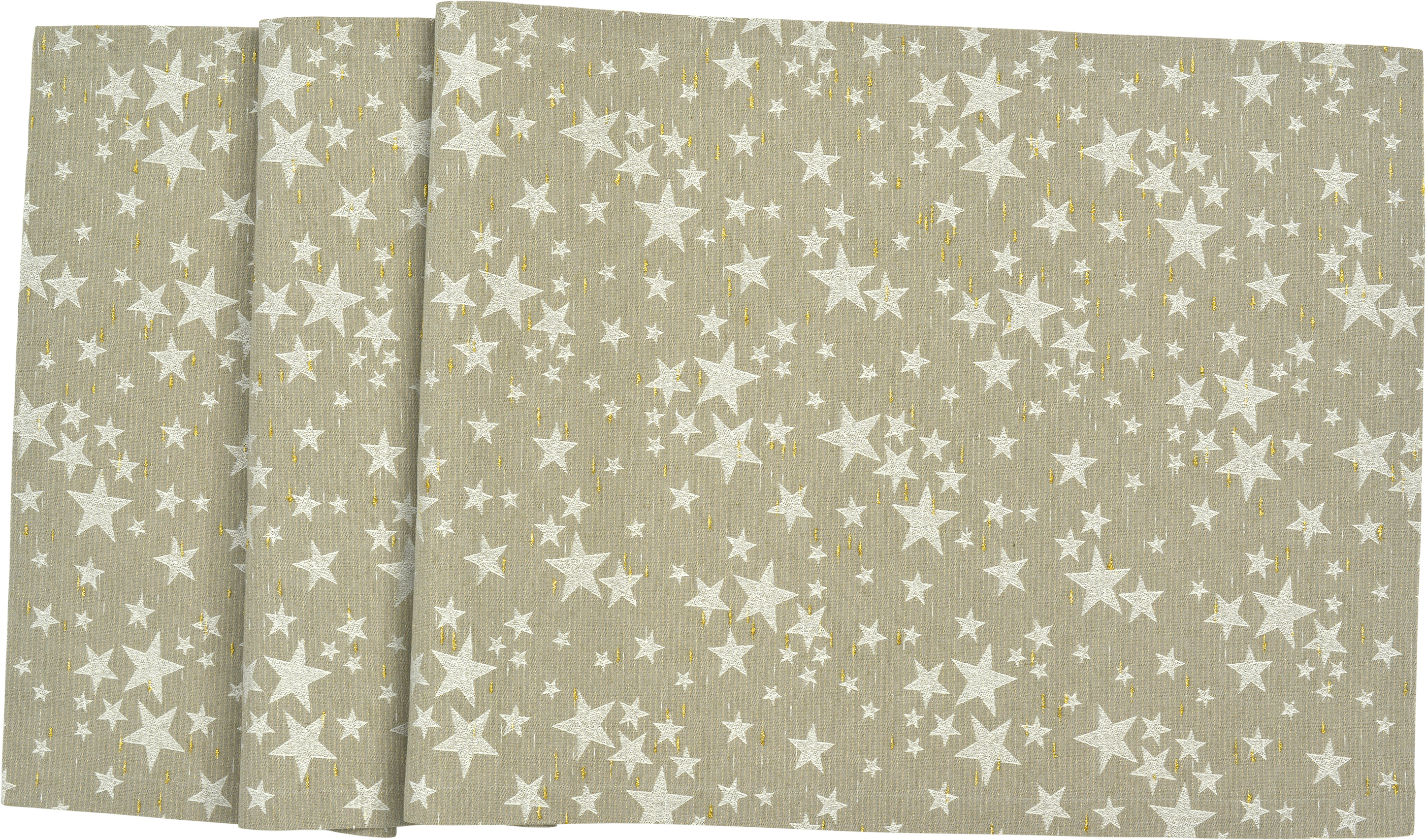 Tischläufer Stelle d'Oro - 40x100cm, taupe